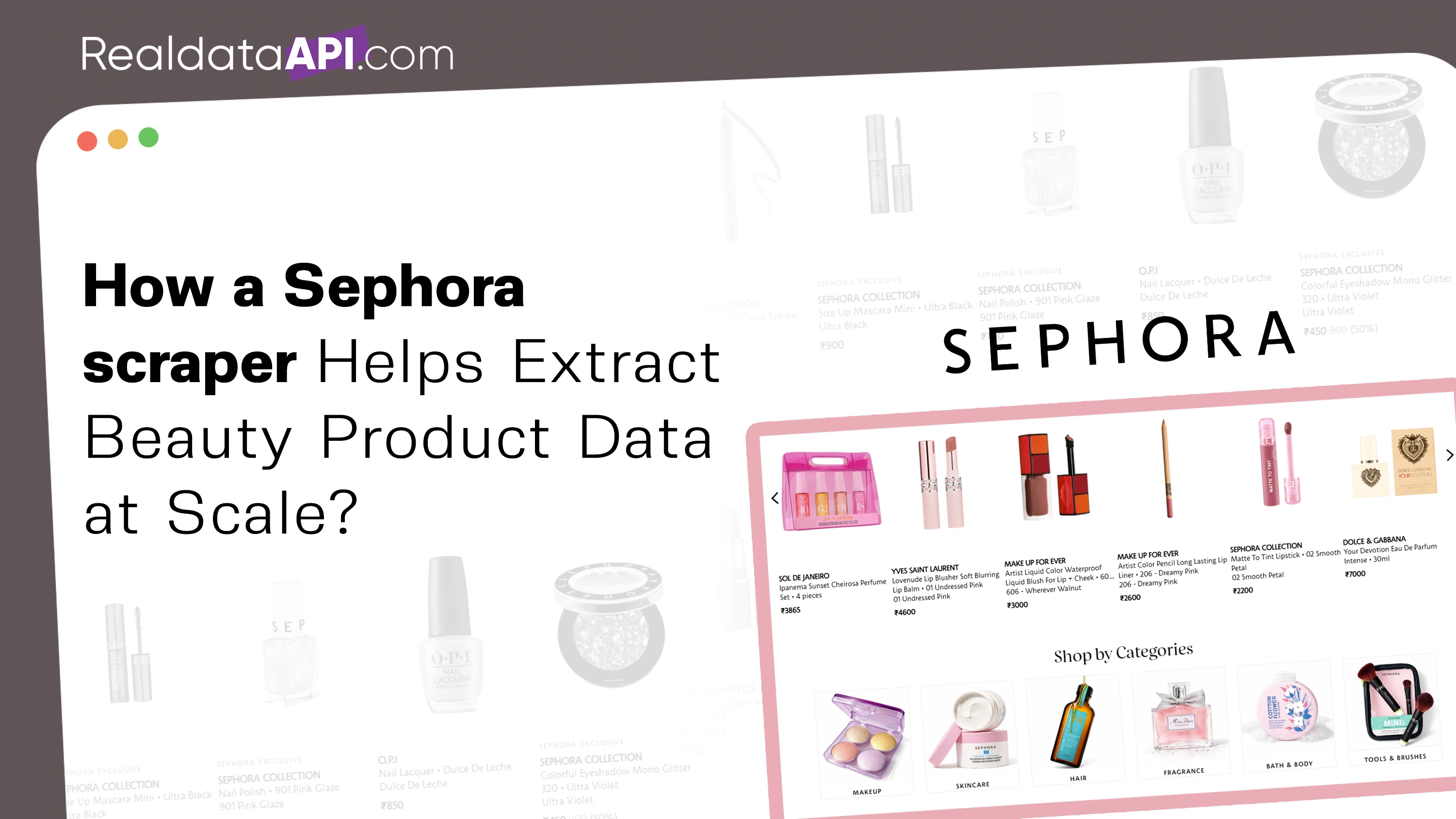 Sephora scraper for Beauty Product Data Extraction
