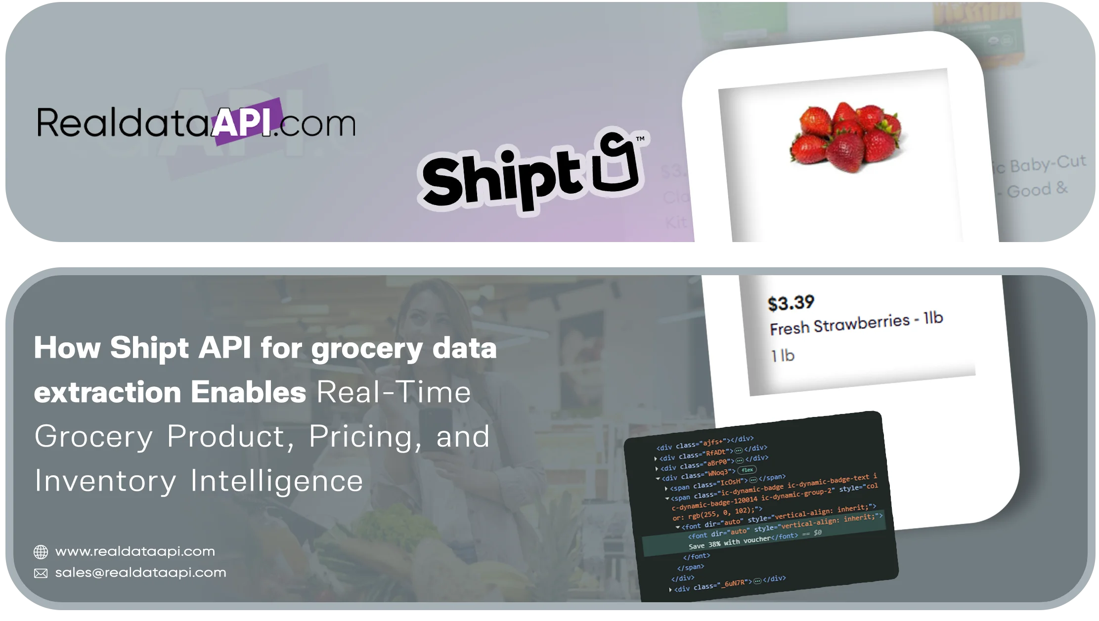 Shipt API for grocery data extraction