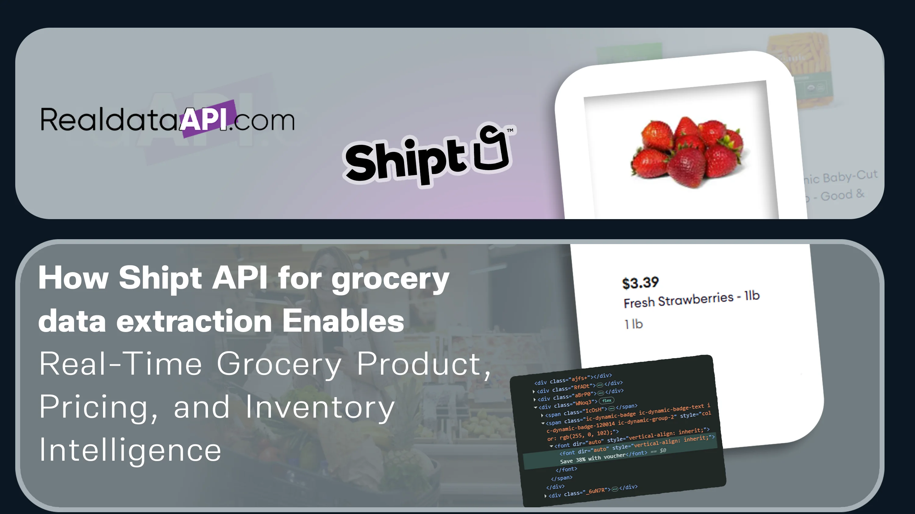 Shipt API for grocery data extraction