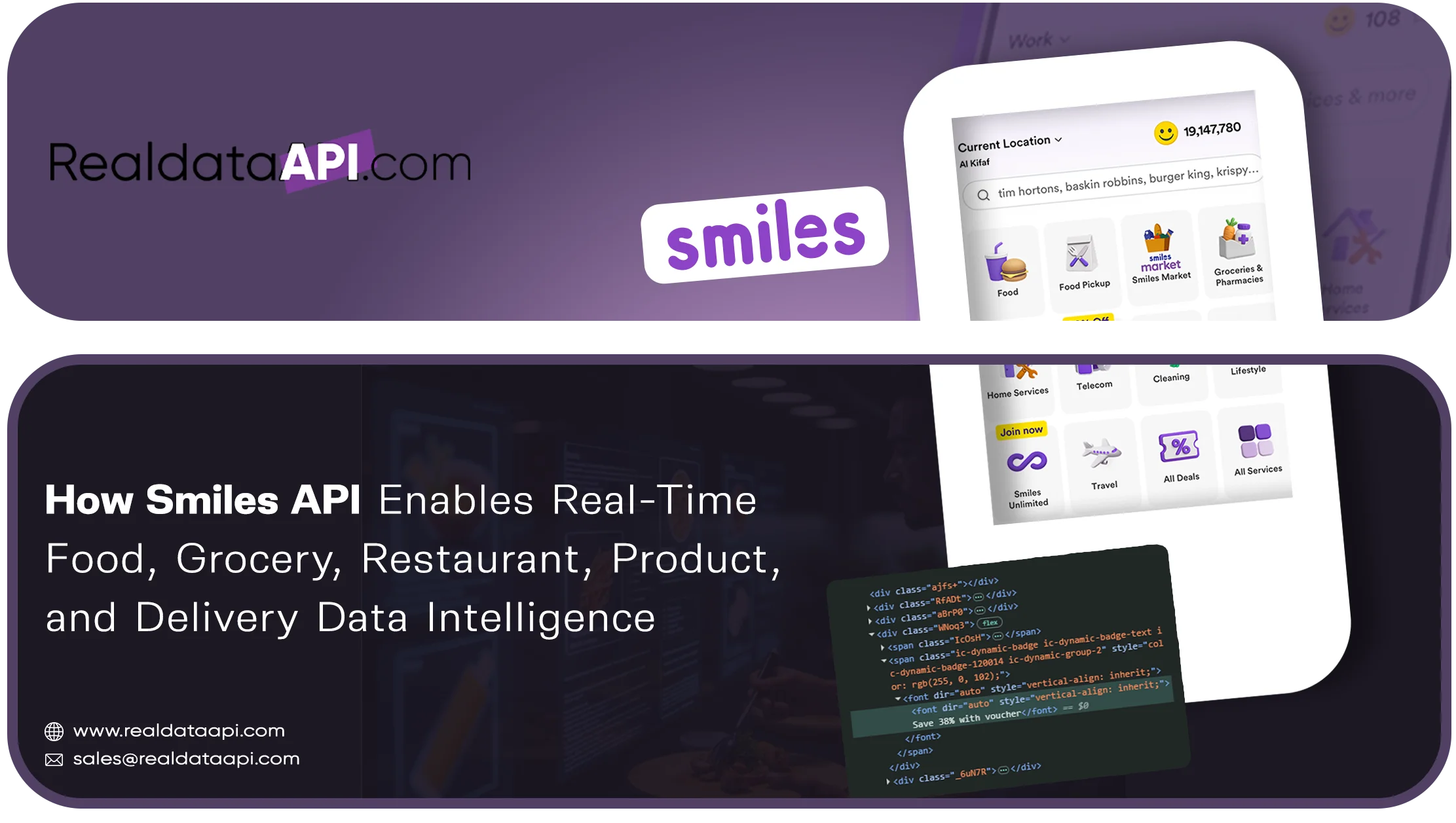 Smiles API for Food, Grocery & Delivery Data Insights