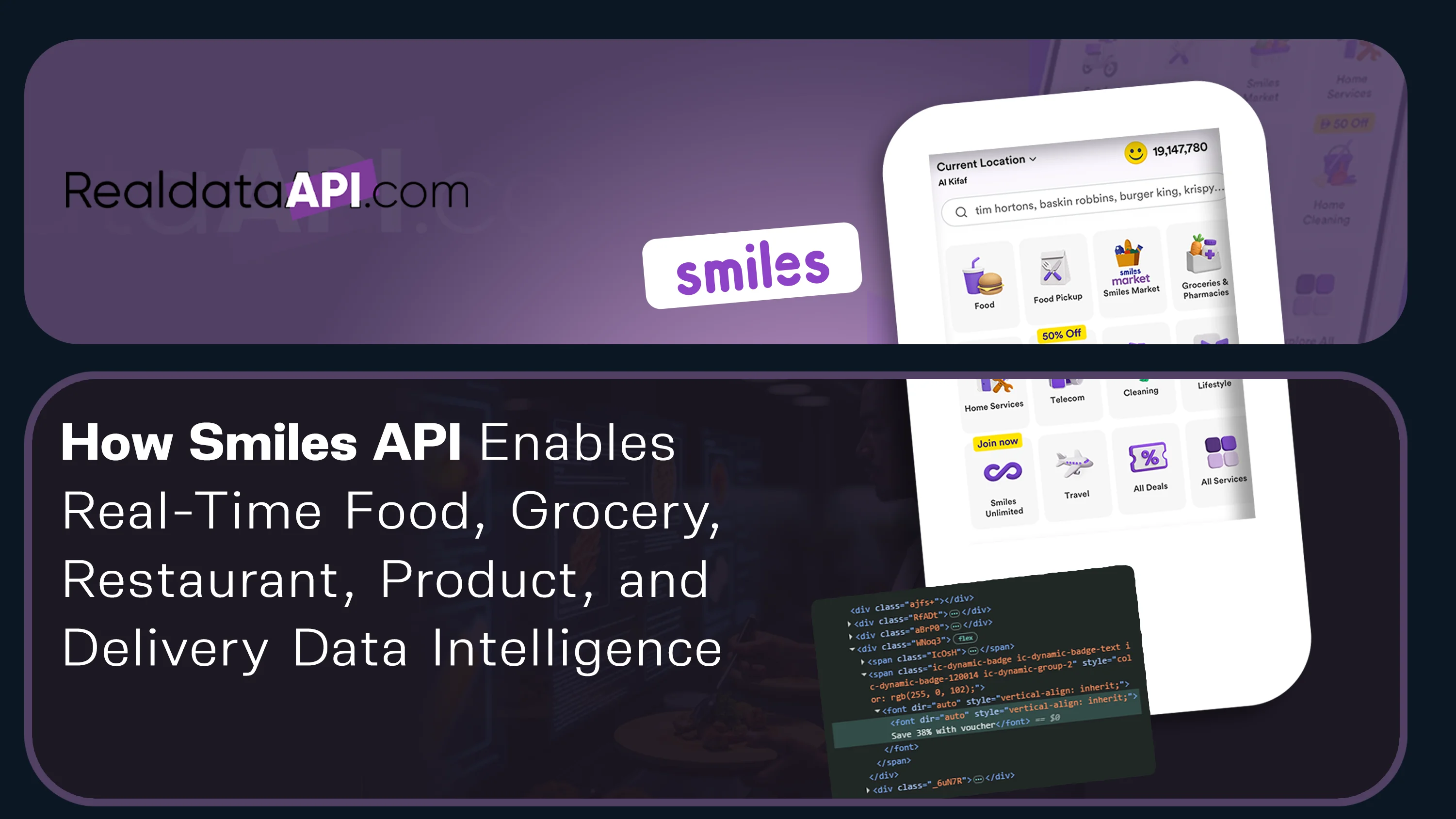 Smiles API for Food, Grocery & Delivery Data Insights