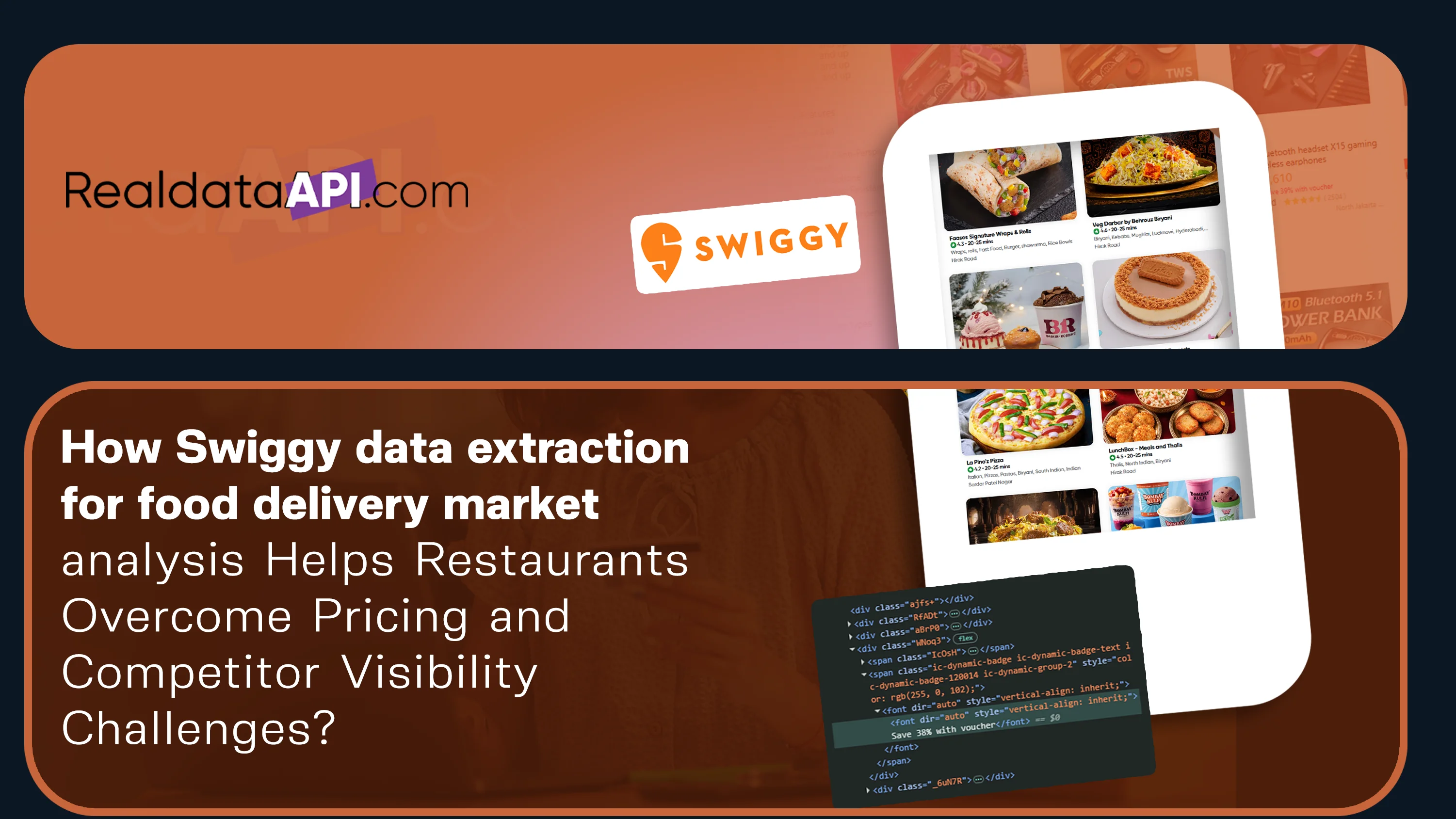 Swiggy data extraction for food delivery market analysis