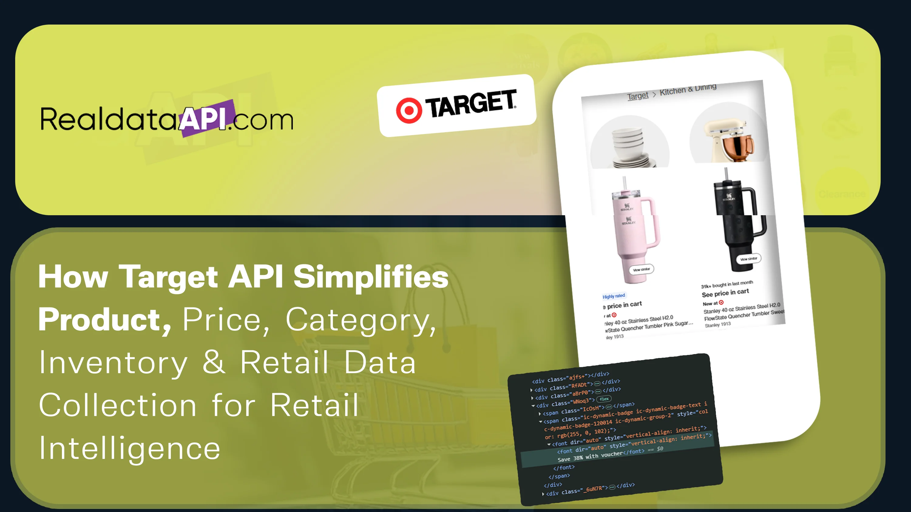 Target API for Product, Price, Category & Retail Data