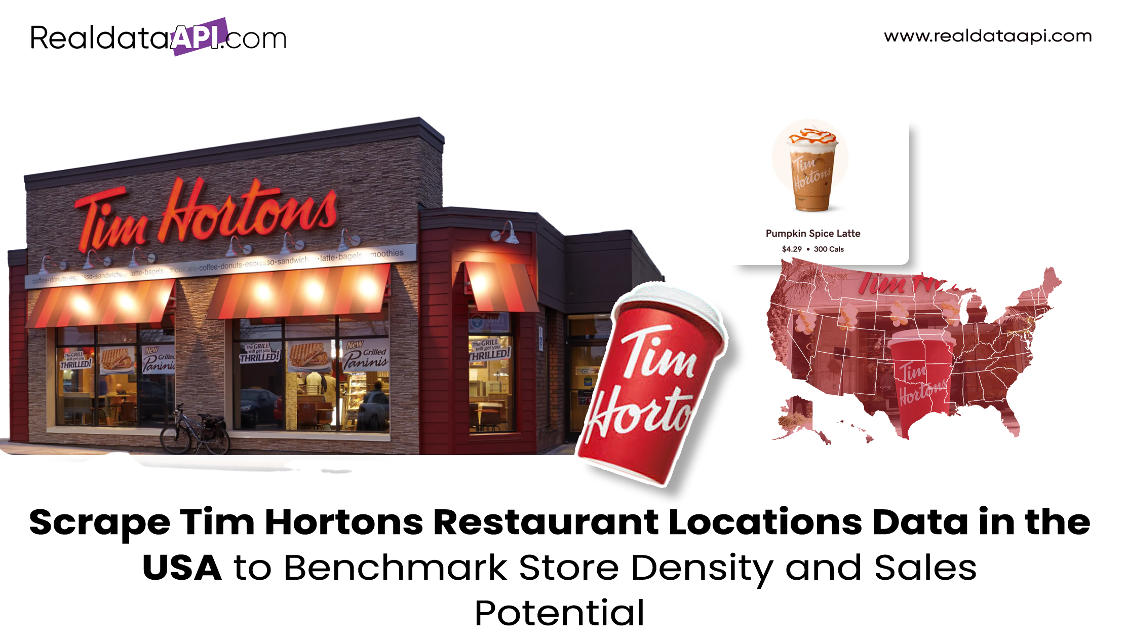 Scrape Tim Hortons Restaurant Locations Data in the USA to Benchmark Store
Density and Sales Potential