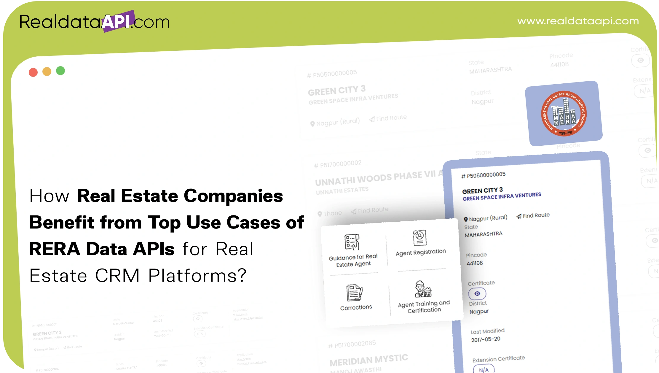 How Real Estate Companies Benefit from Top Use Cases of RERA Data APIs for Real Estate CRM Platforms 