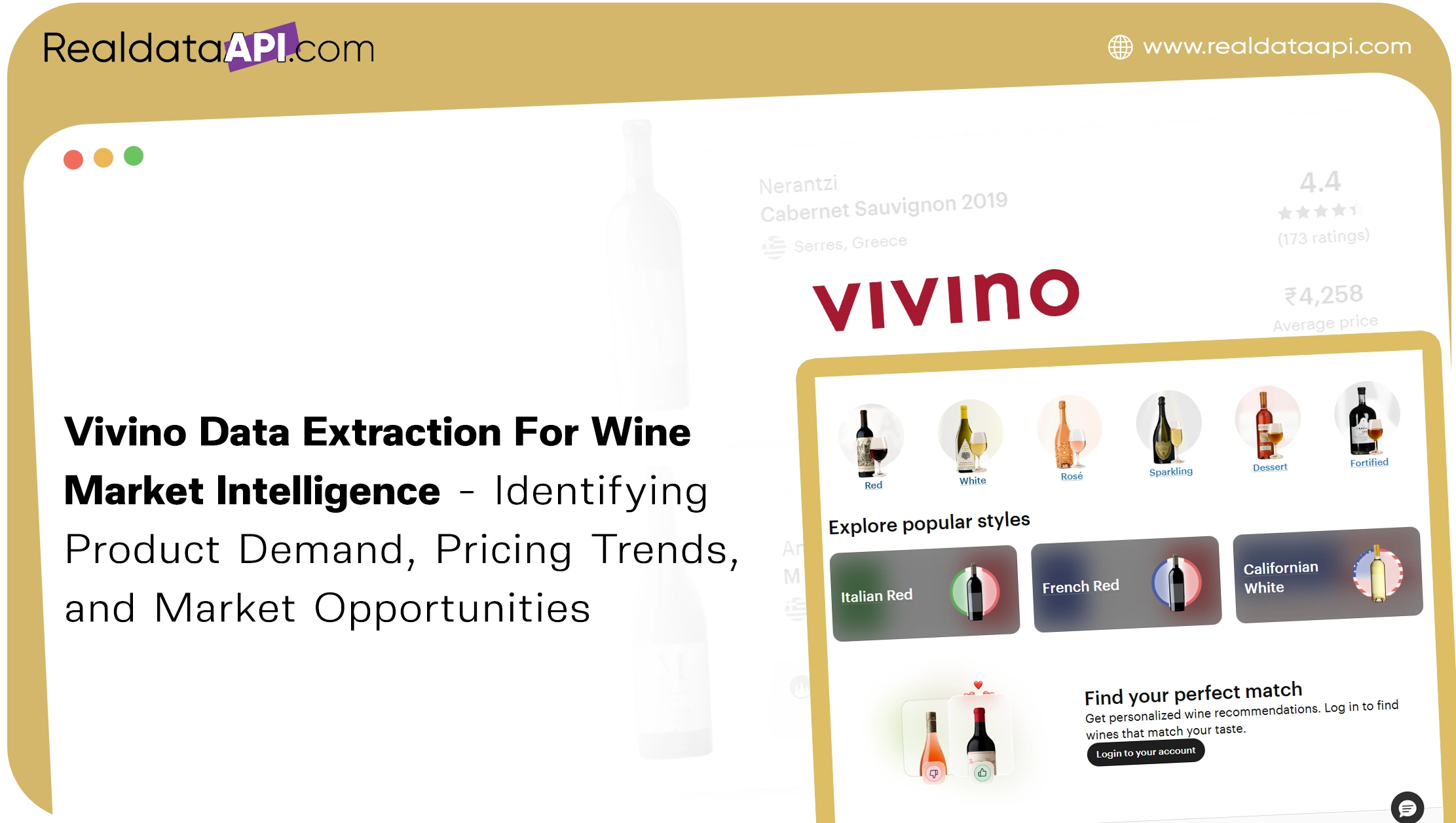 Vivino Data Extraction For Wine Market Intelligence - Identifying Product Demand, Pricing Trends, and Market Opportunities