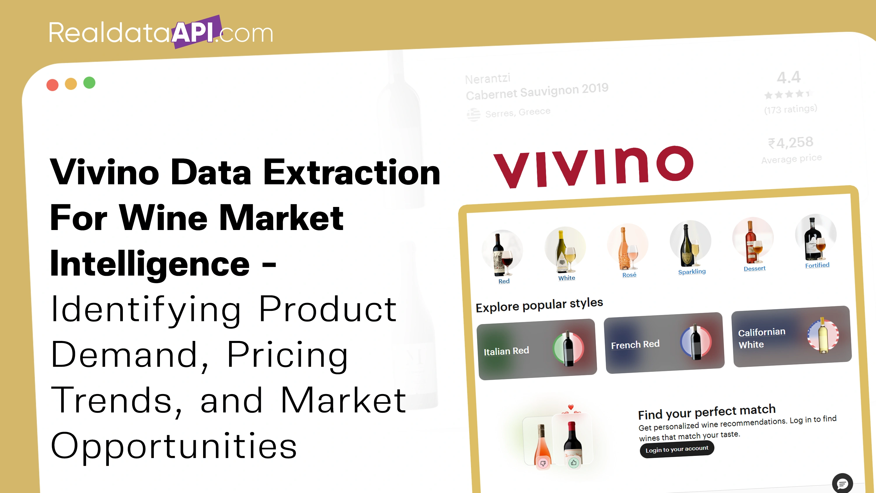 Vivino data extraction for wine market intelligence