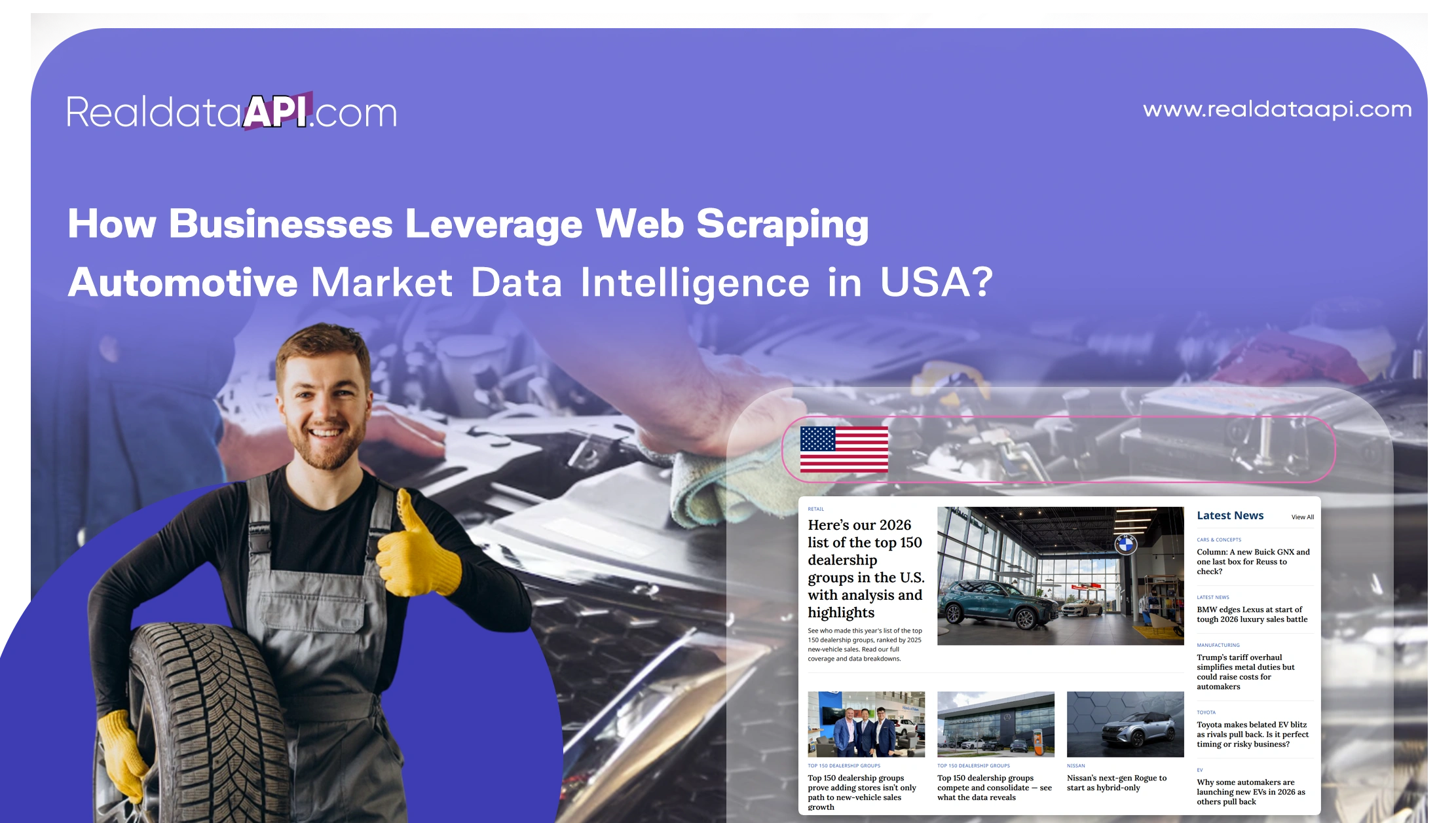 How Businesses Leverage Web scraping automotive market data intelligence in USA?
