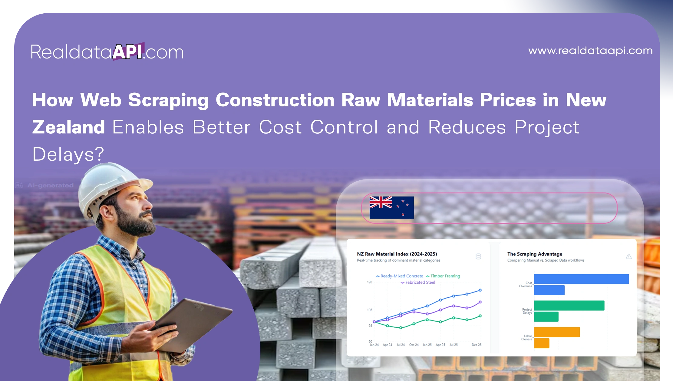 How Web Scraping Construction Raw Materials Prices in New Zealand Enables Better Cost Control and Reduces Project Delays?