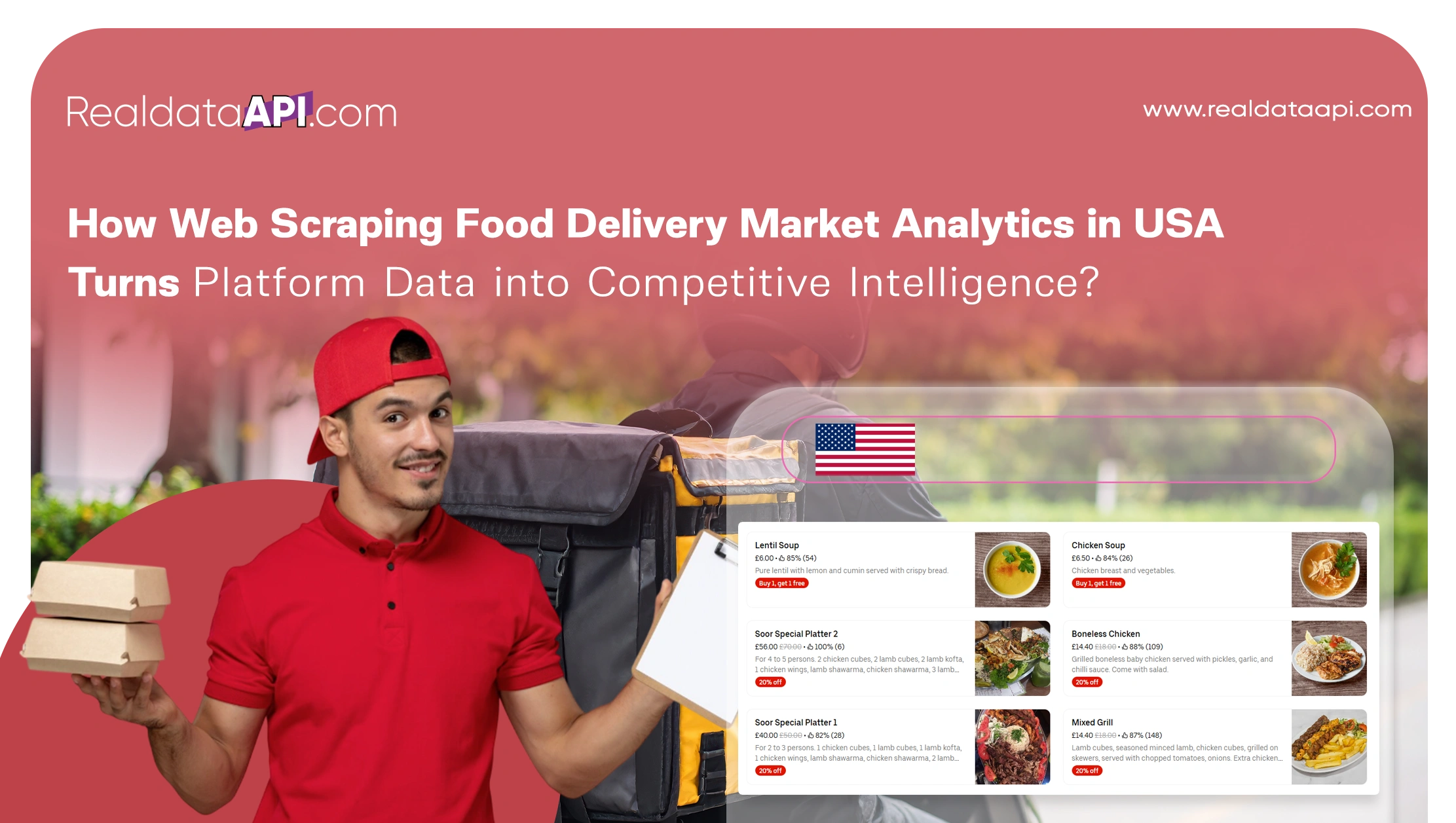 How Web Scraping Food Delivery Market Analytics in USA Turns Platform Data into Competitive Intelligence?