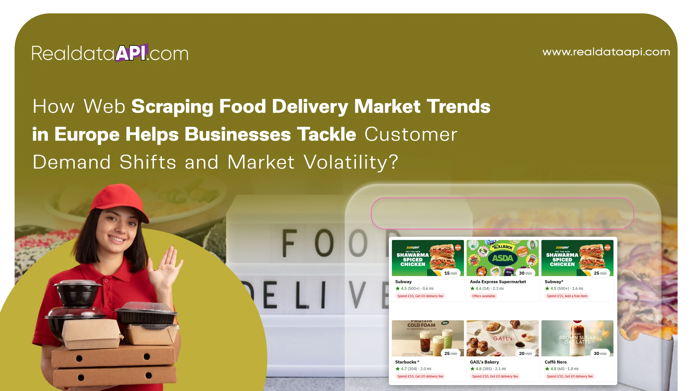 How Web scraping food delivery market trends in Europe Helps Businesses Tackle Customer Demand Shifts and Market Volatility?