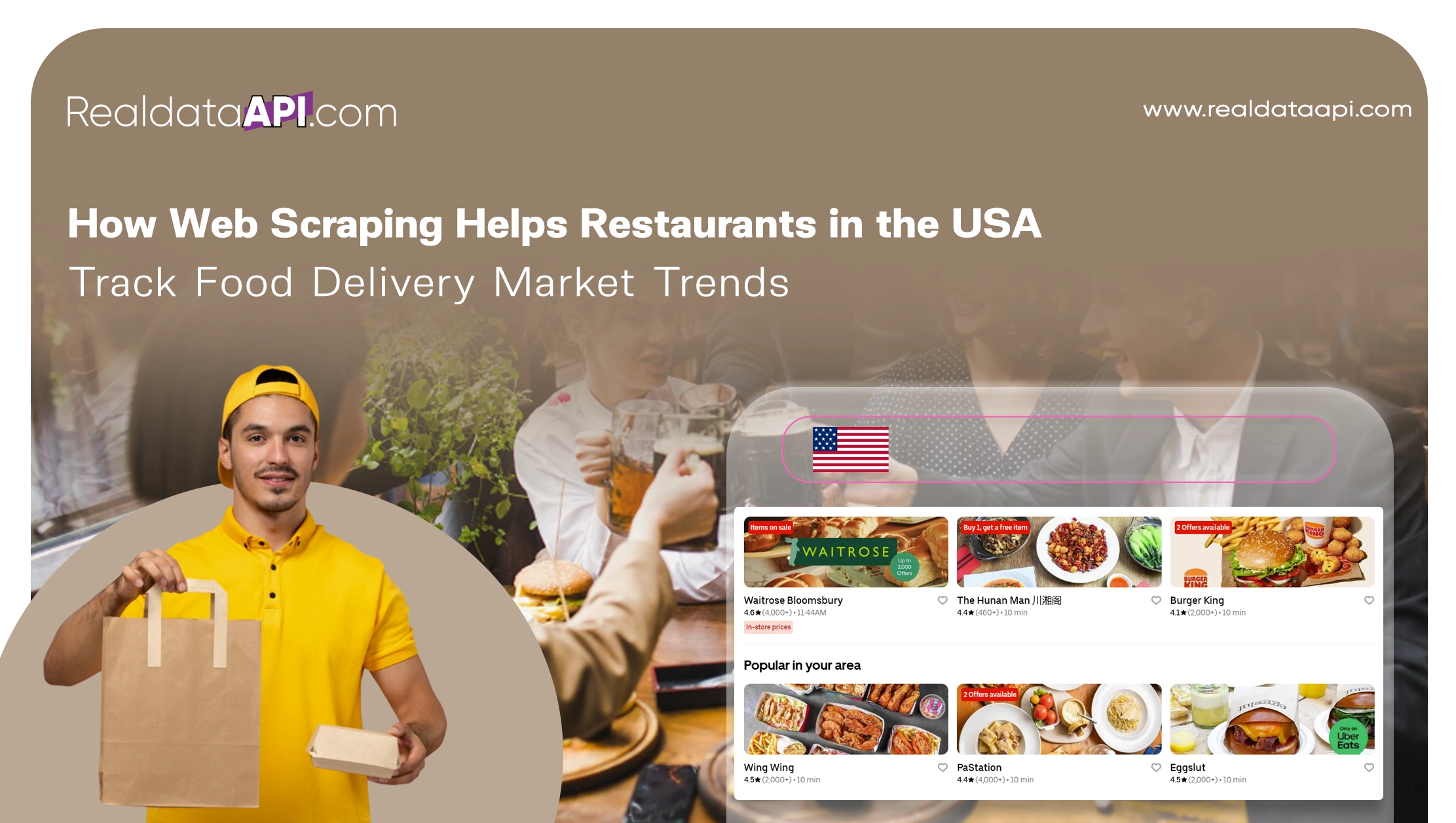 How Web Scraping Helps Restaurants in the USA Track Food Delivery Market Trends?