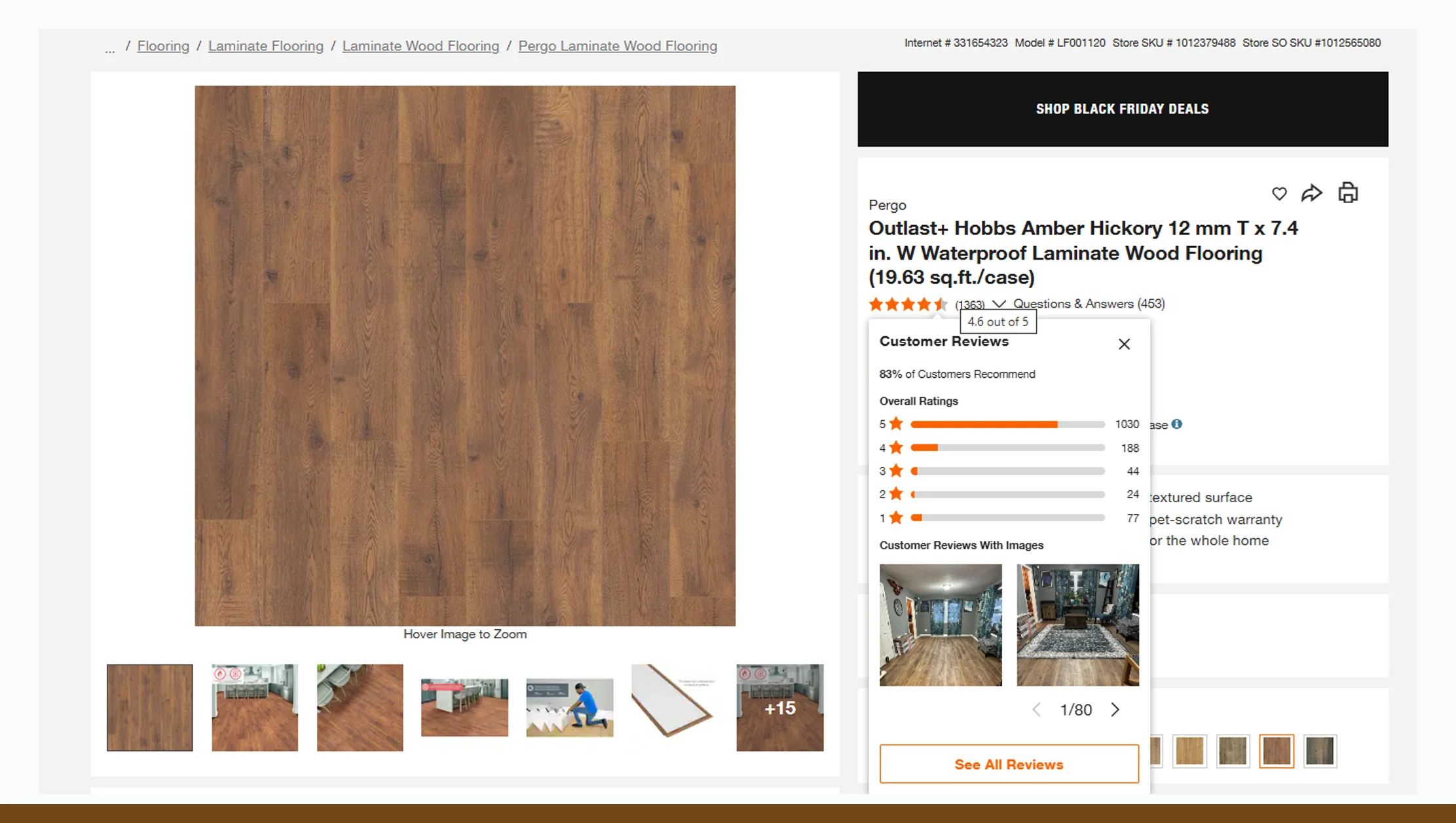 Challenges in Web Scraping Home Depot Flooring Data