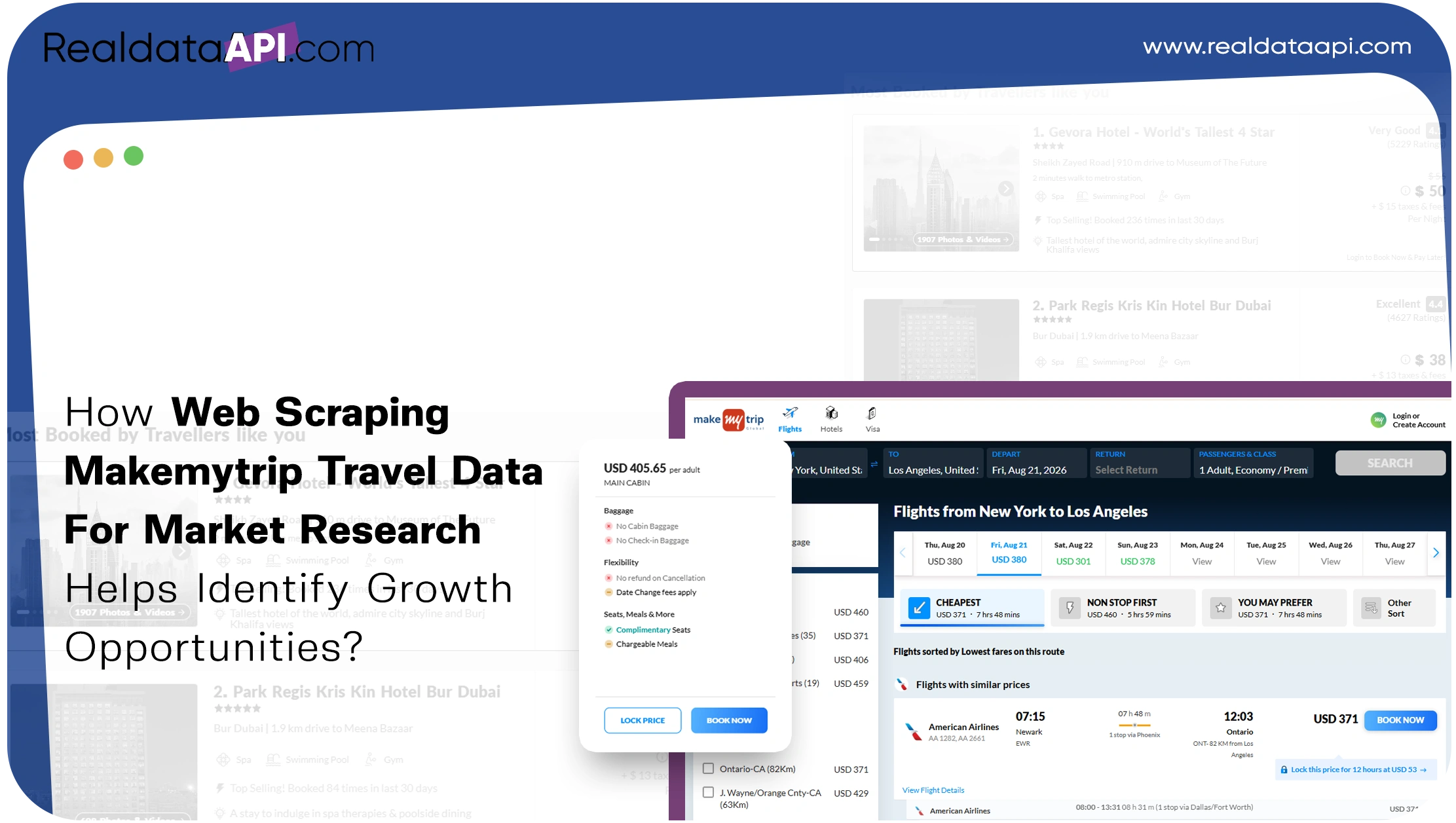 How Web Scraping Makemytrip Travel Data For Market Research Helps Identify Growth Opportunities?