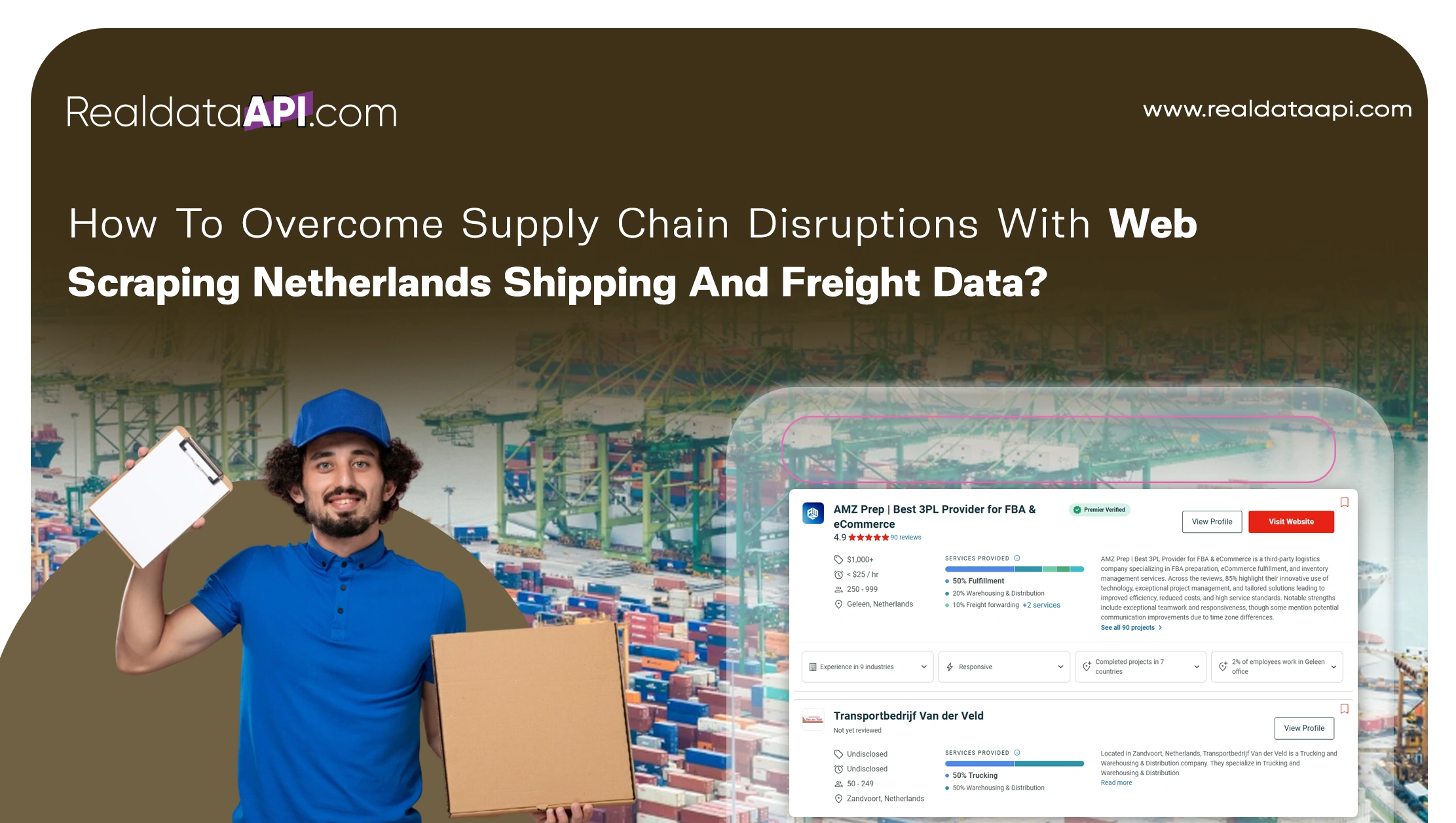 How To Overcome Supply Chain Disruptions With Web Scraping Netherlands Shipping And Freight Data 