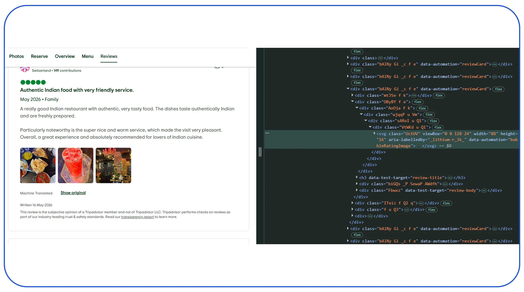 How Does Combining Menu and Review Intelligence Improve Performance?