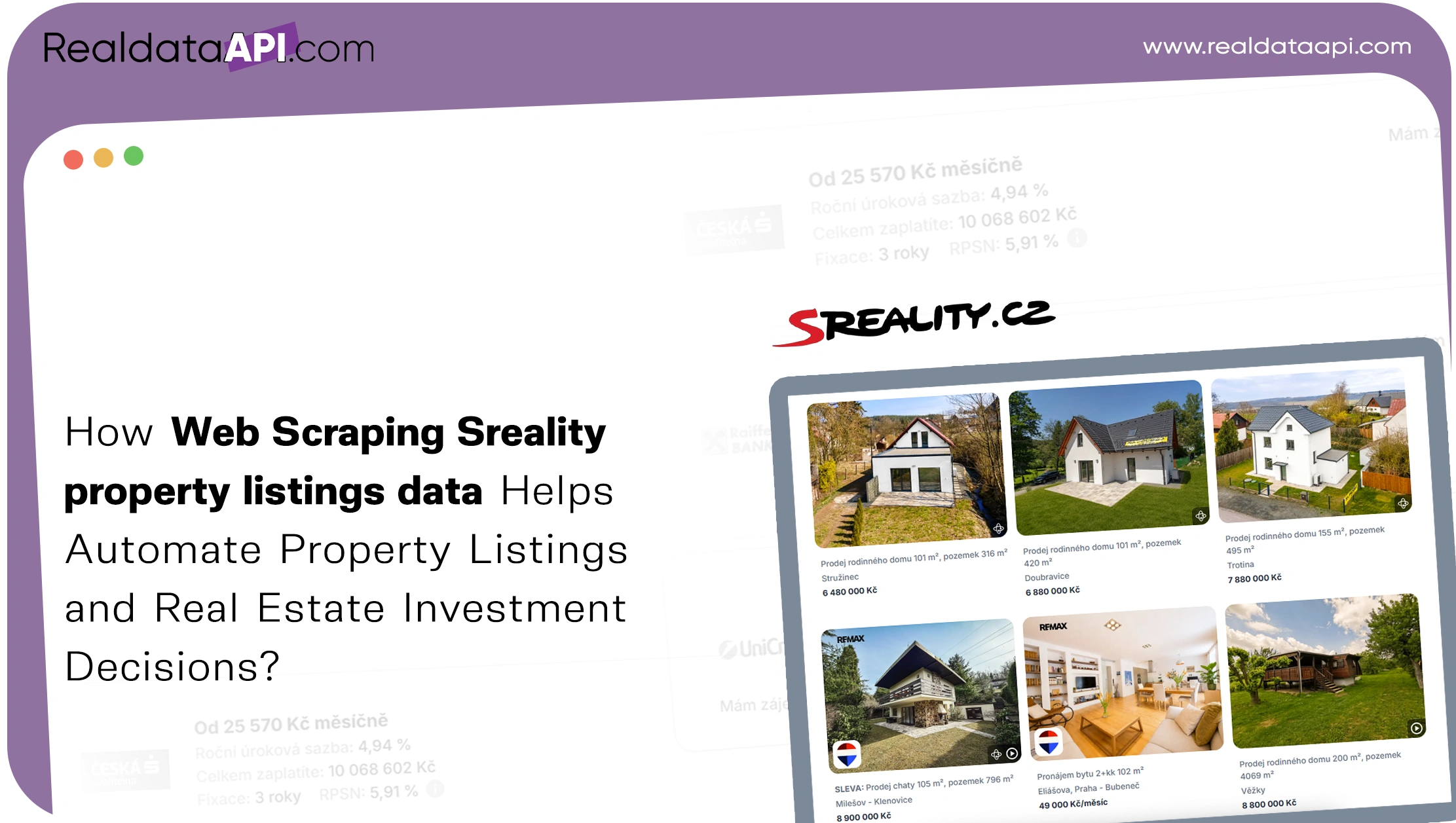 How Web Scraping Sreality property listings data Helps Automate Property Listings, Market Intelligence, and Real Estate Investment Decisions?