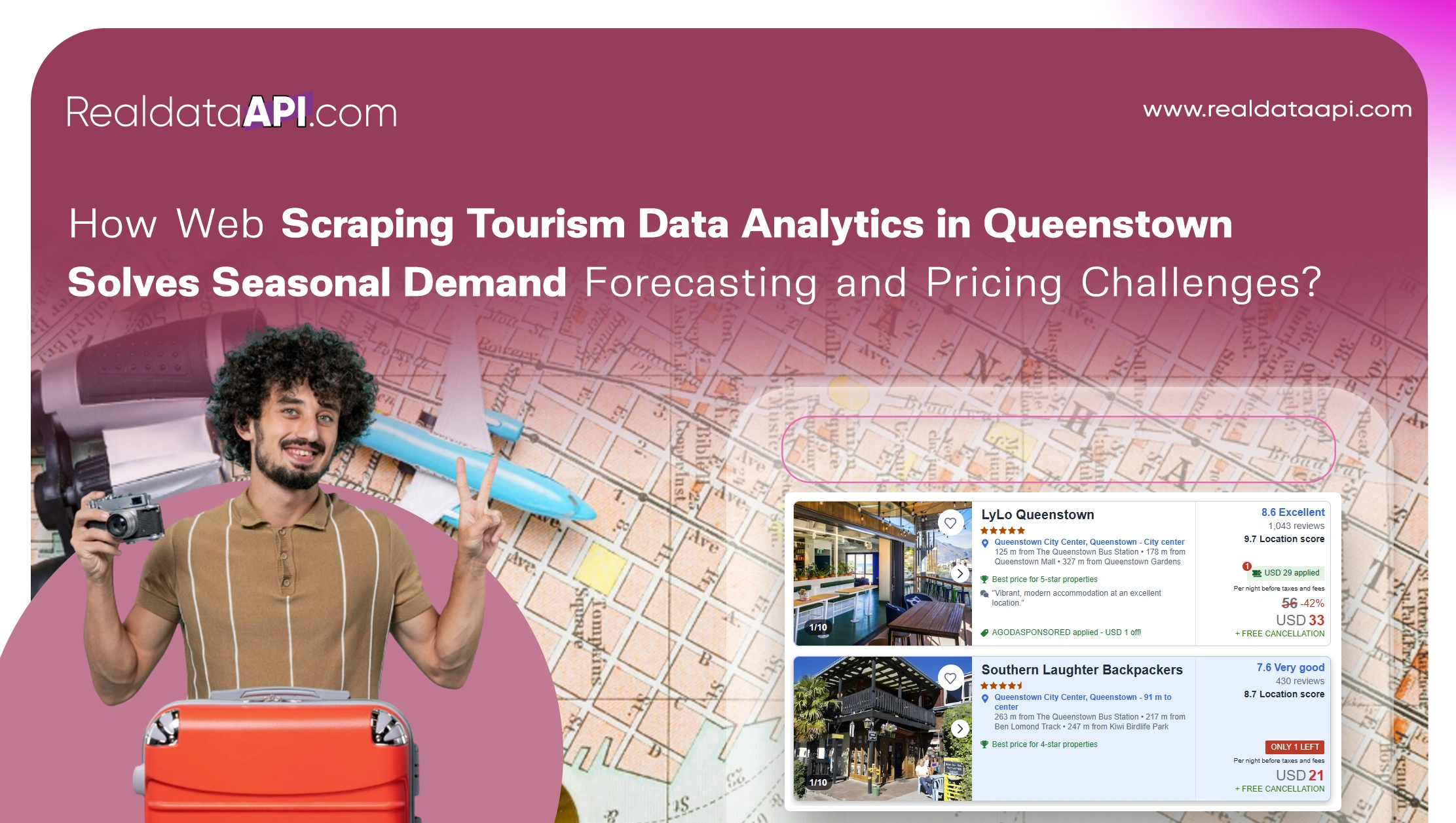 How Web Scraping Tourism Data Analytics in Queenstown Solves Seasonal Demand Forecasting and Pricing Challenges? 