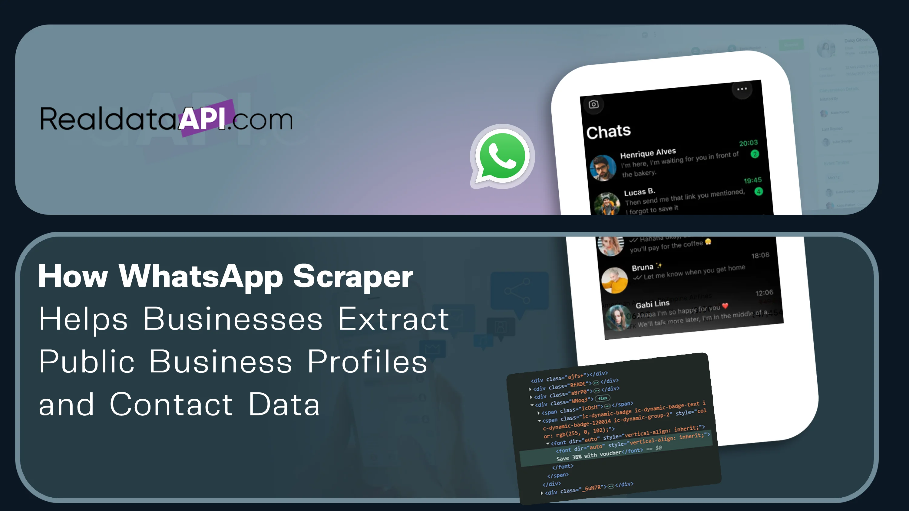 WhatsApp Scraper for Public Business Profile & Contact Data