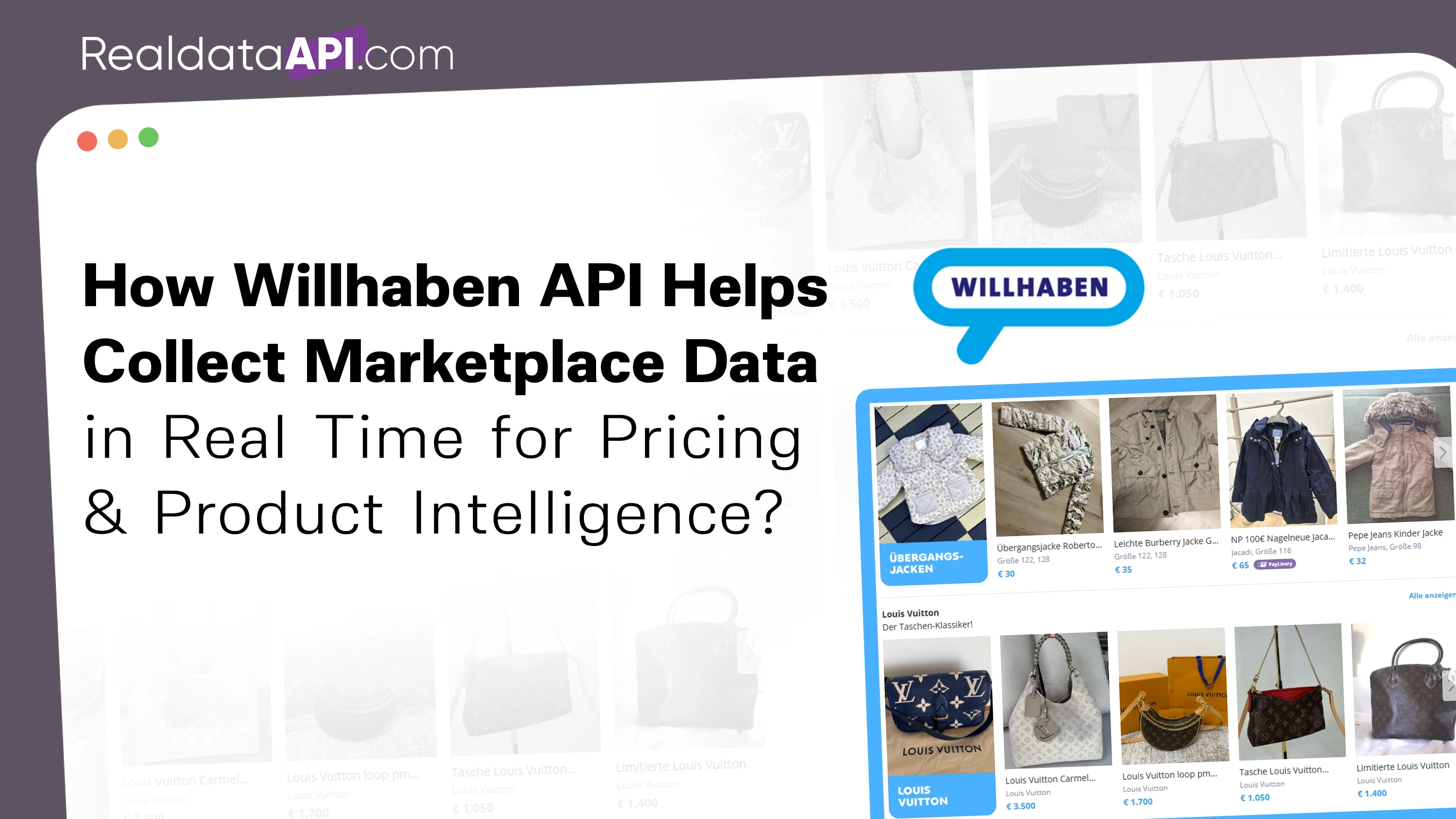 Use Willhaben API to collect marketplace data in real time, track listings, monitor prices, and gain actionable insights for smarter decisions.