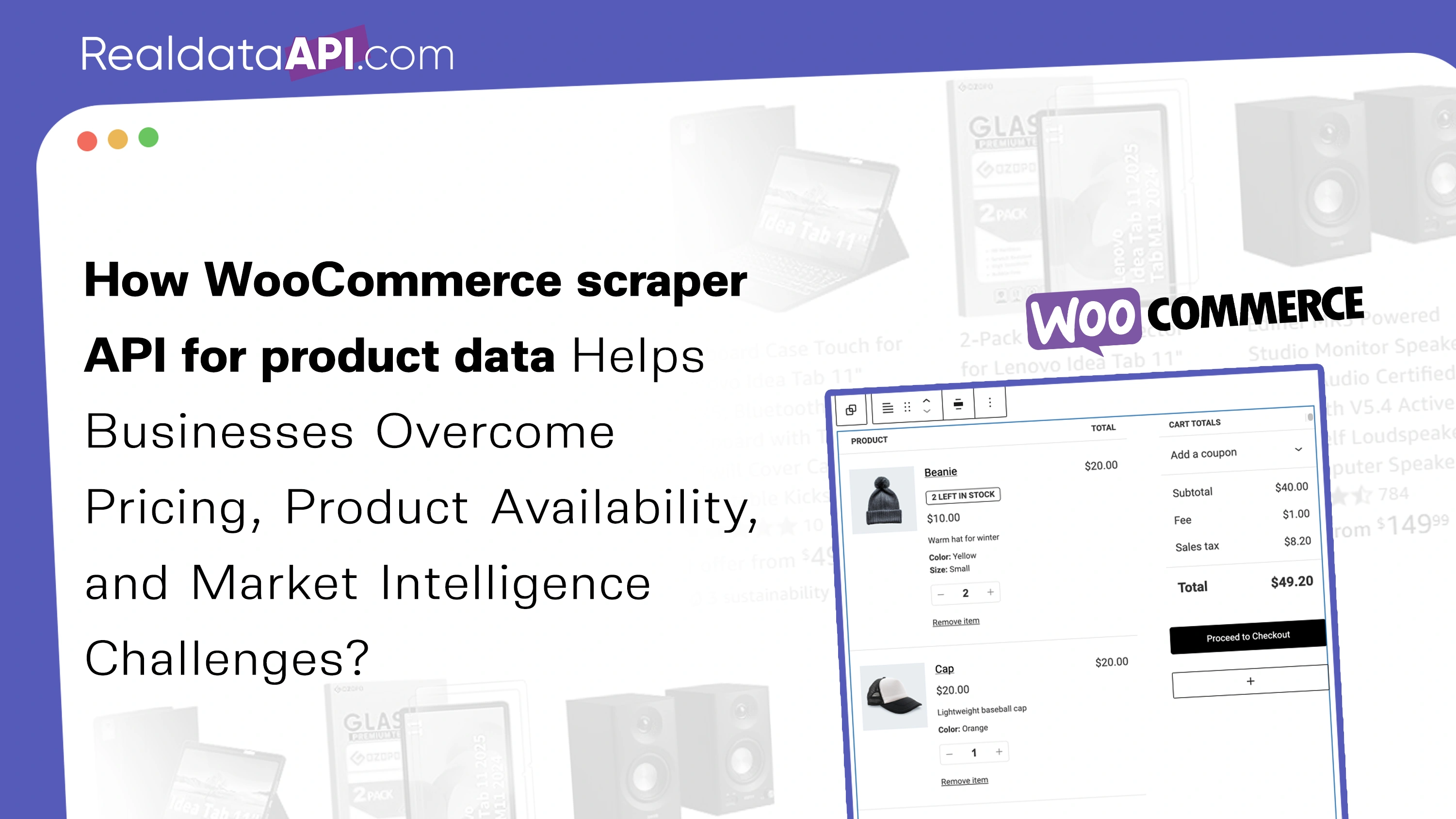 WooCommerce scraper API for product data
