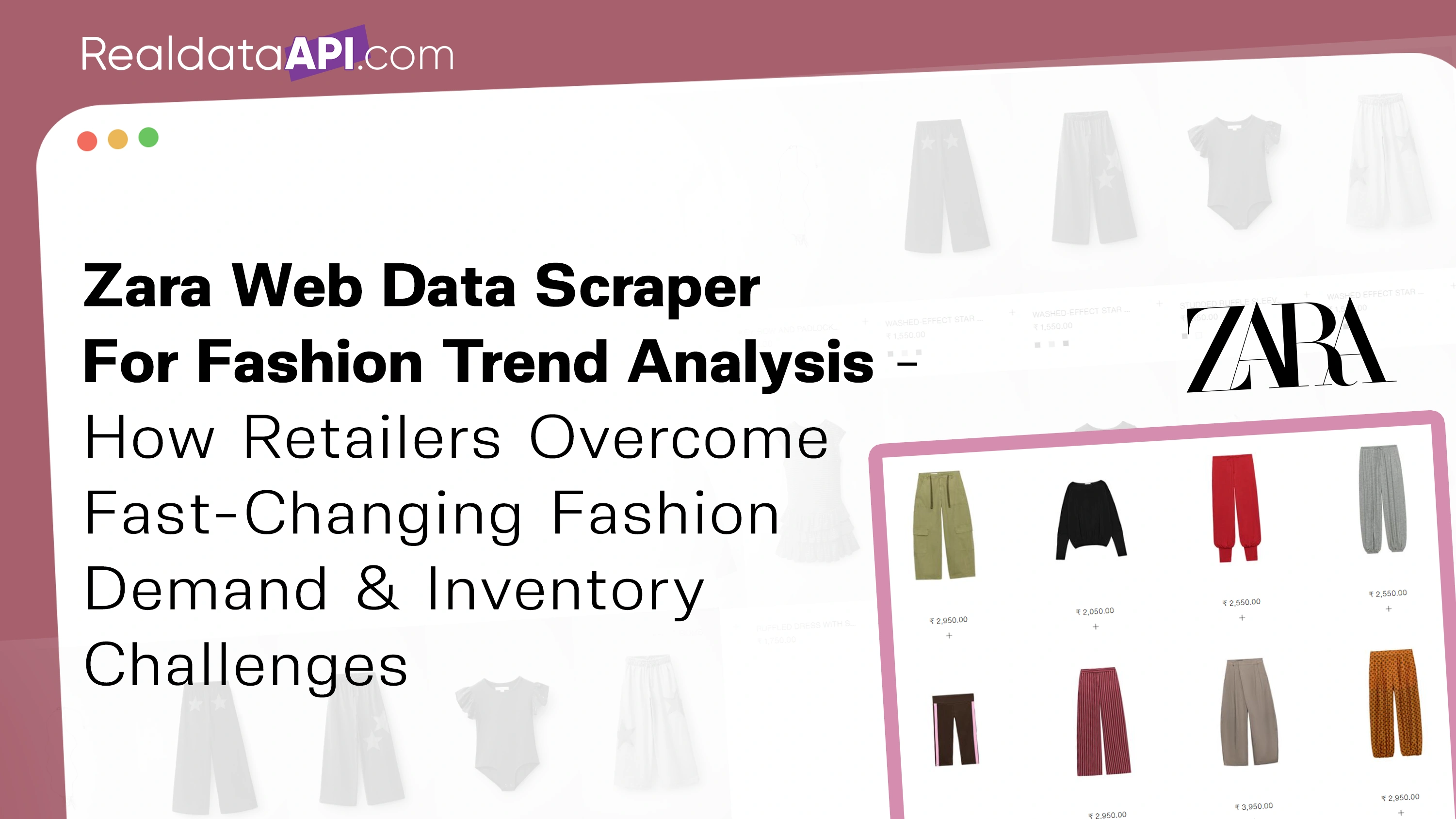 Zara web data scraper for fashion trend analysis