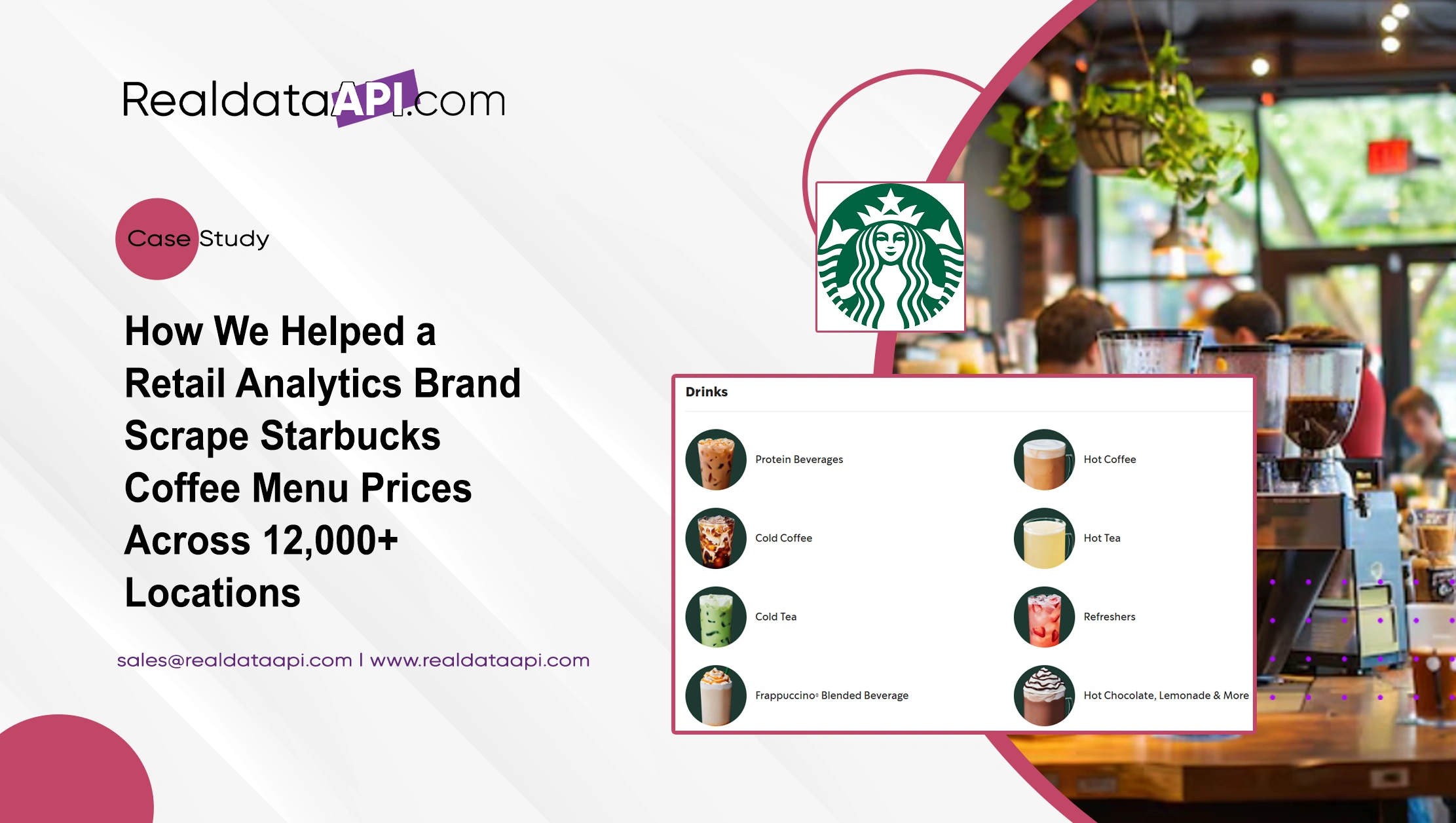 Scrape Starbucks Coffee Menu Prices