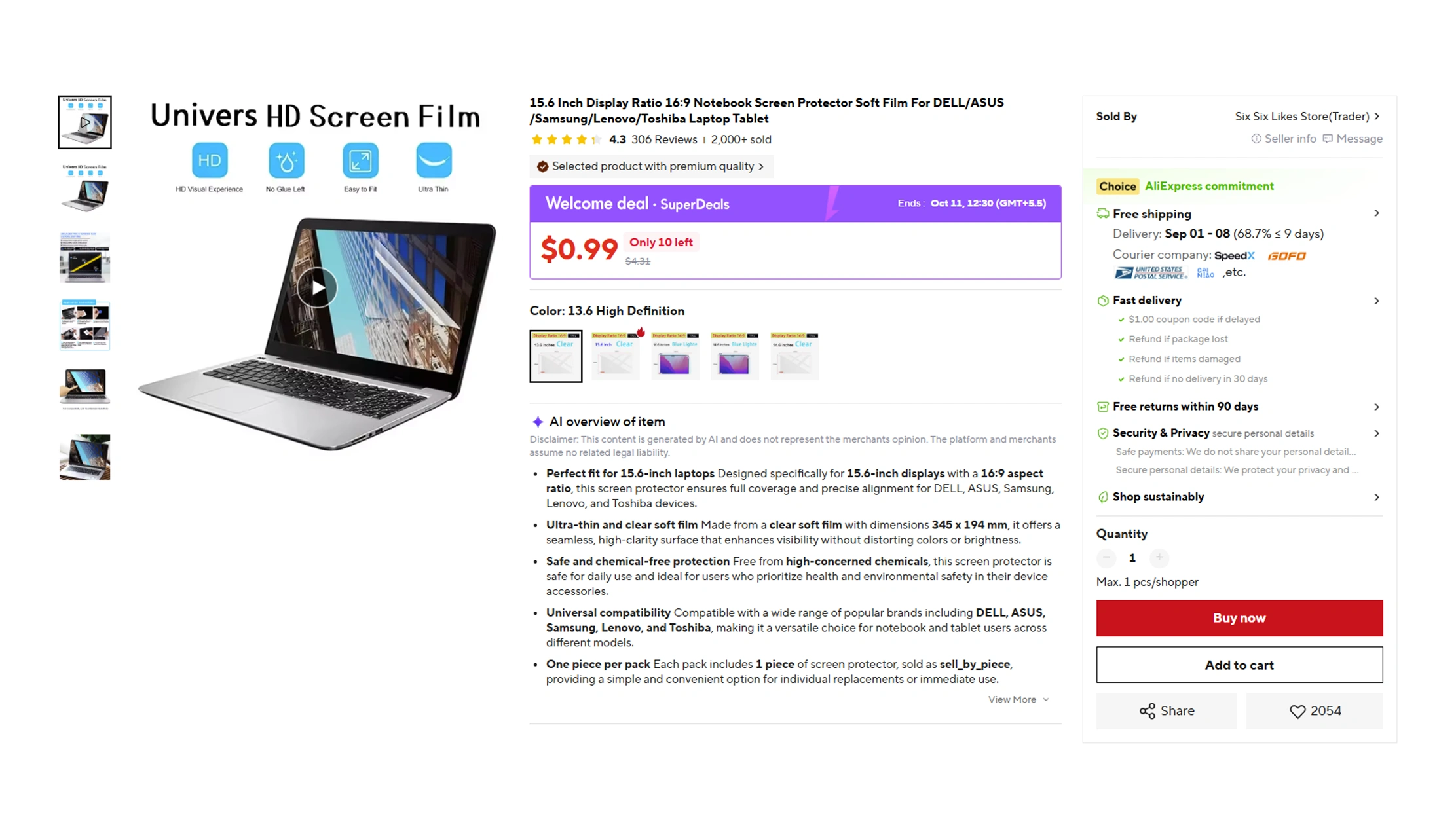 scrape AliExpress product information automatically