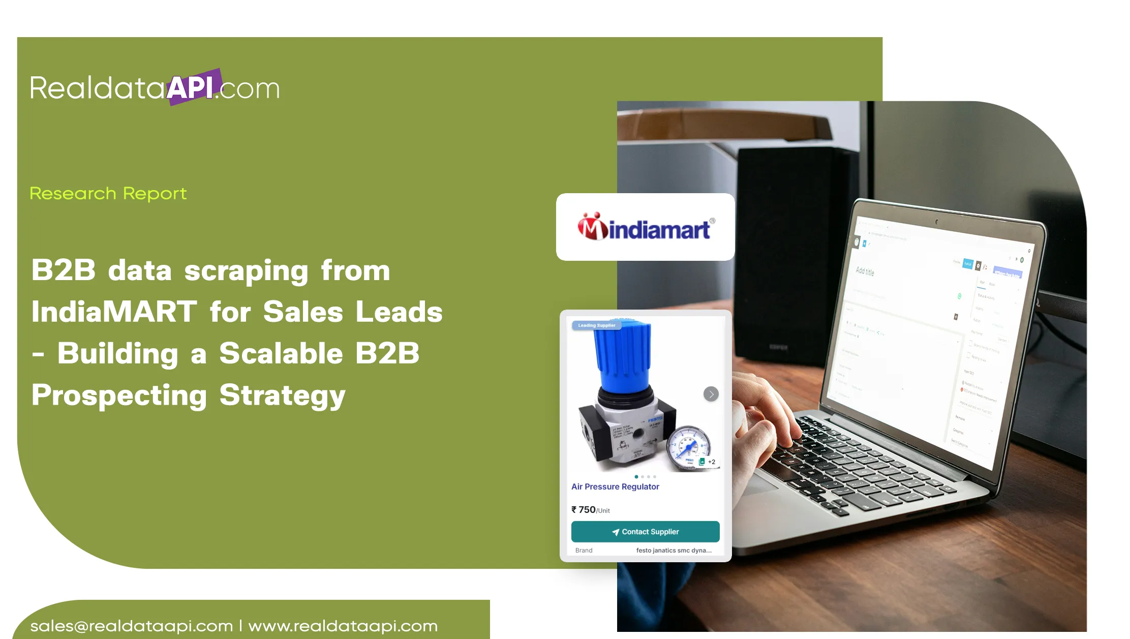 B2B data scraping from IndiaMART for Sales Leads - Building a Scalable B2B Prospecting Strategy