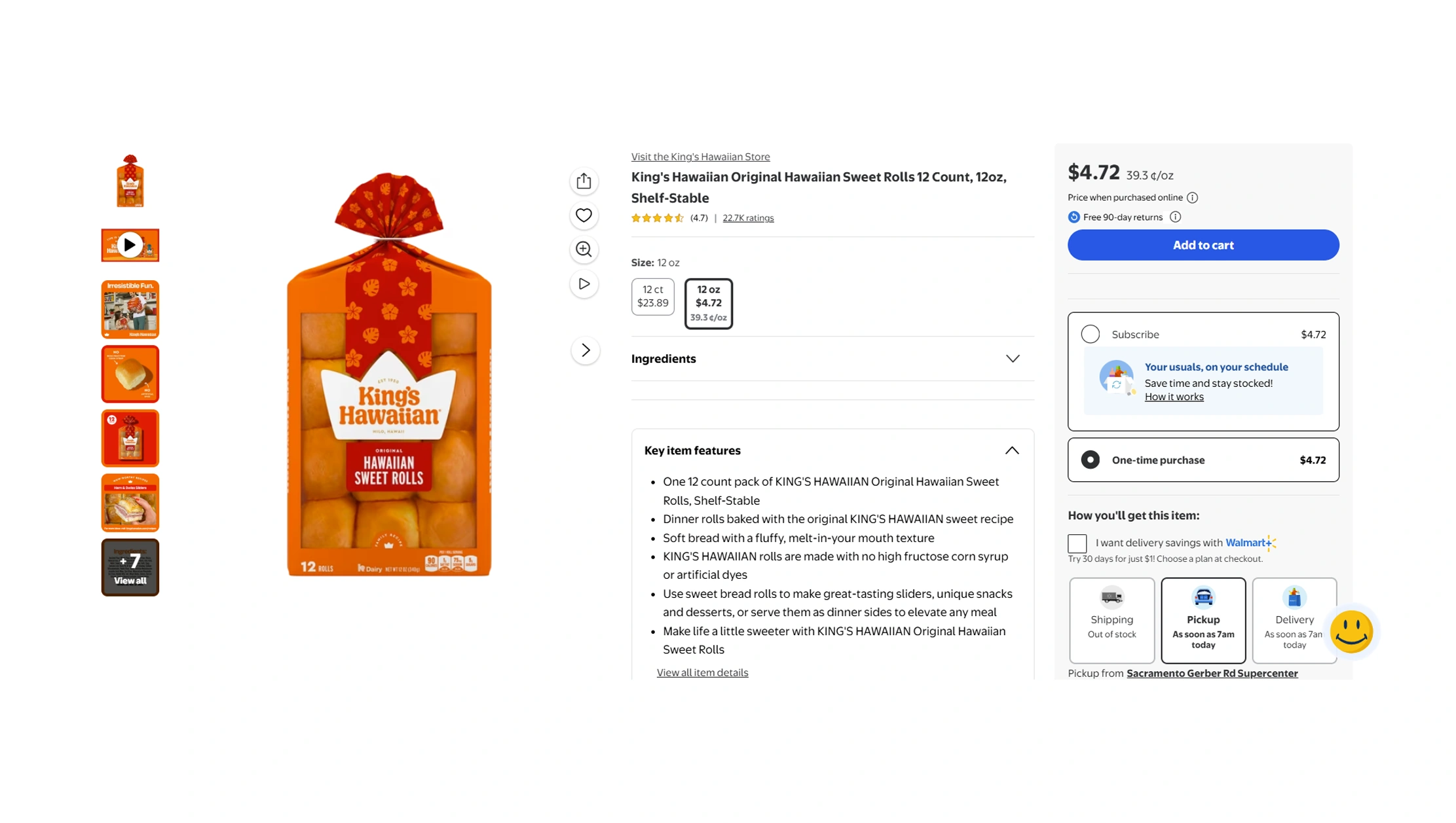 scrape Walmart product data in real-time