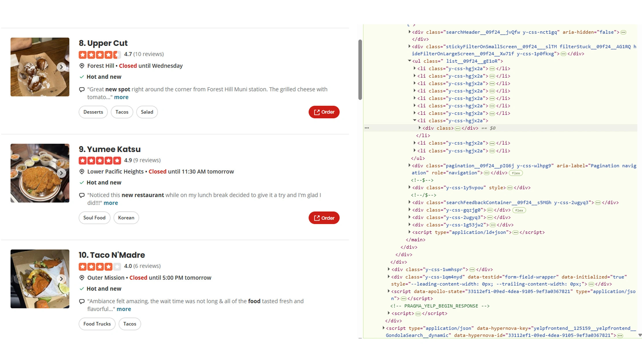 Yelp API for competitive market research