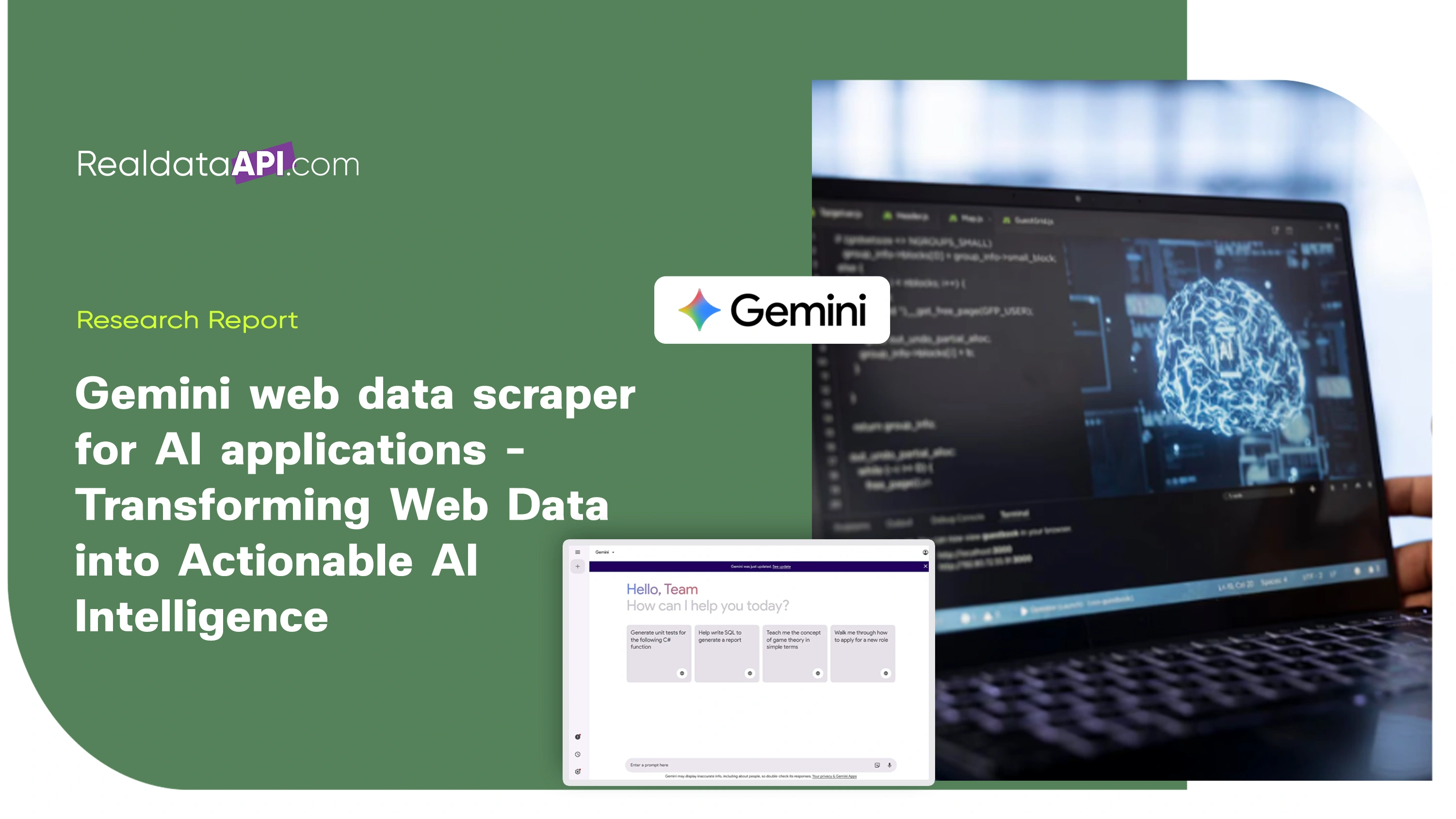 Gemini web data scraper for AI applications: AI Data