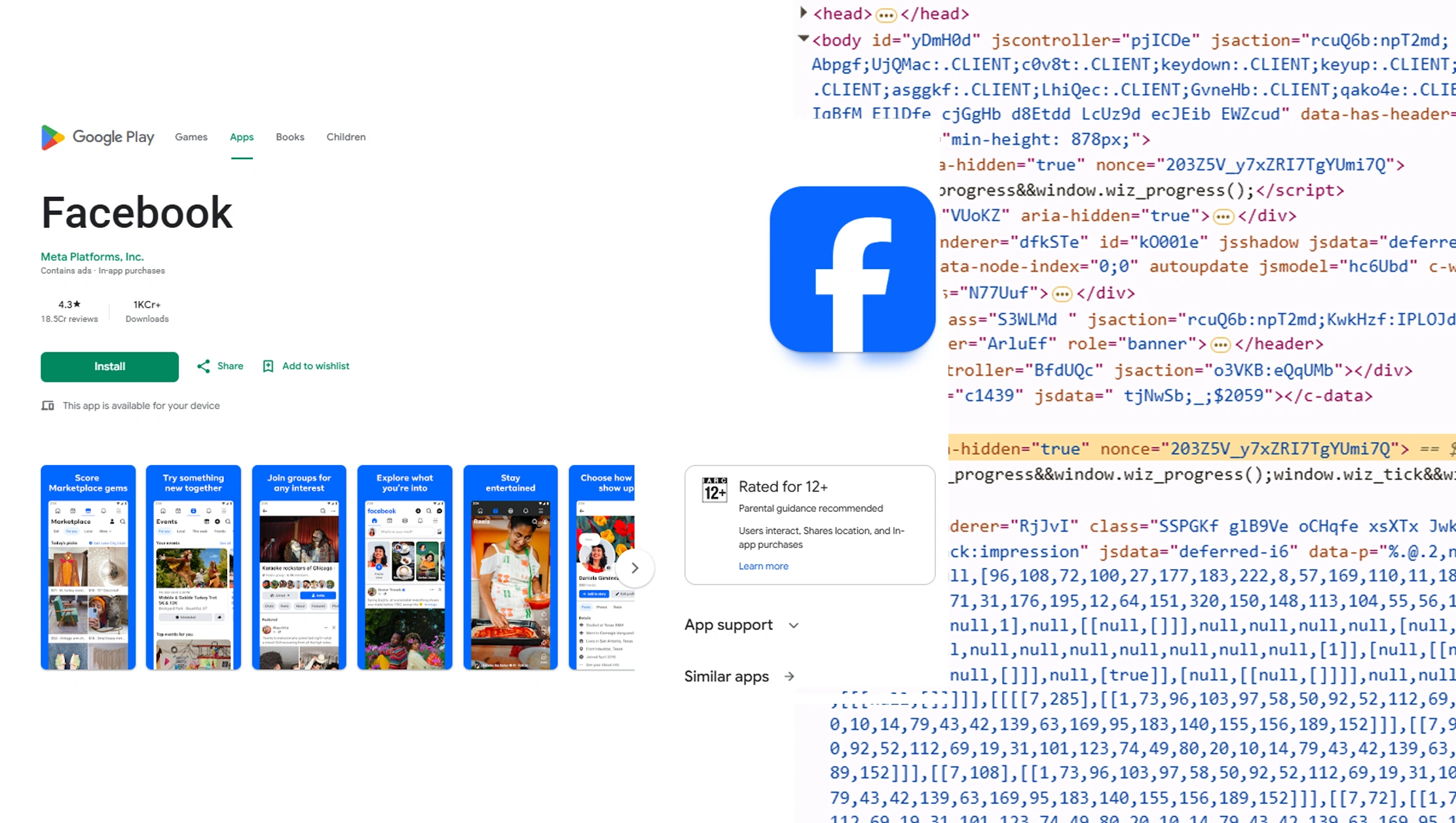 web scraping API for Google Play app data