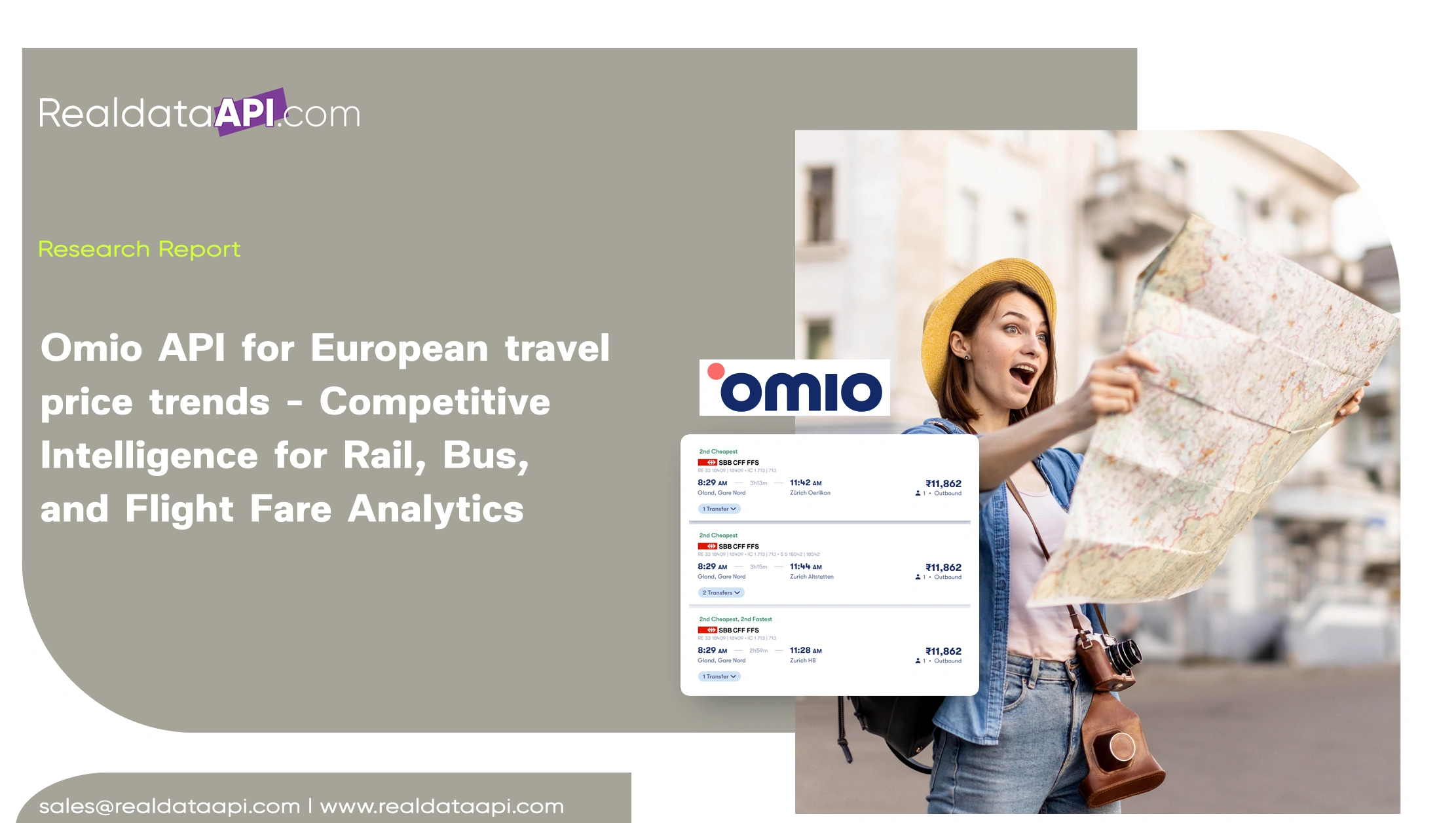 Omio API for European travel price trends - Competitive Intelligence for Rail, Bus, and Flight Fare Analytics