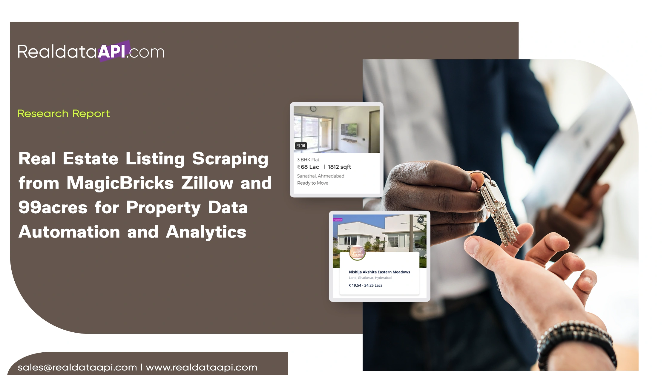 Real Estate Listing Scraping from MagicBricks Zillow and 99acres for Property Data Automation and Analytics