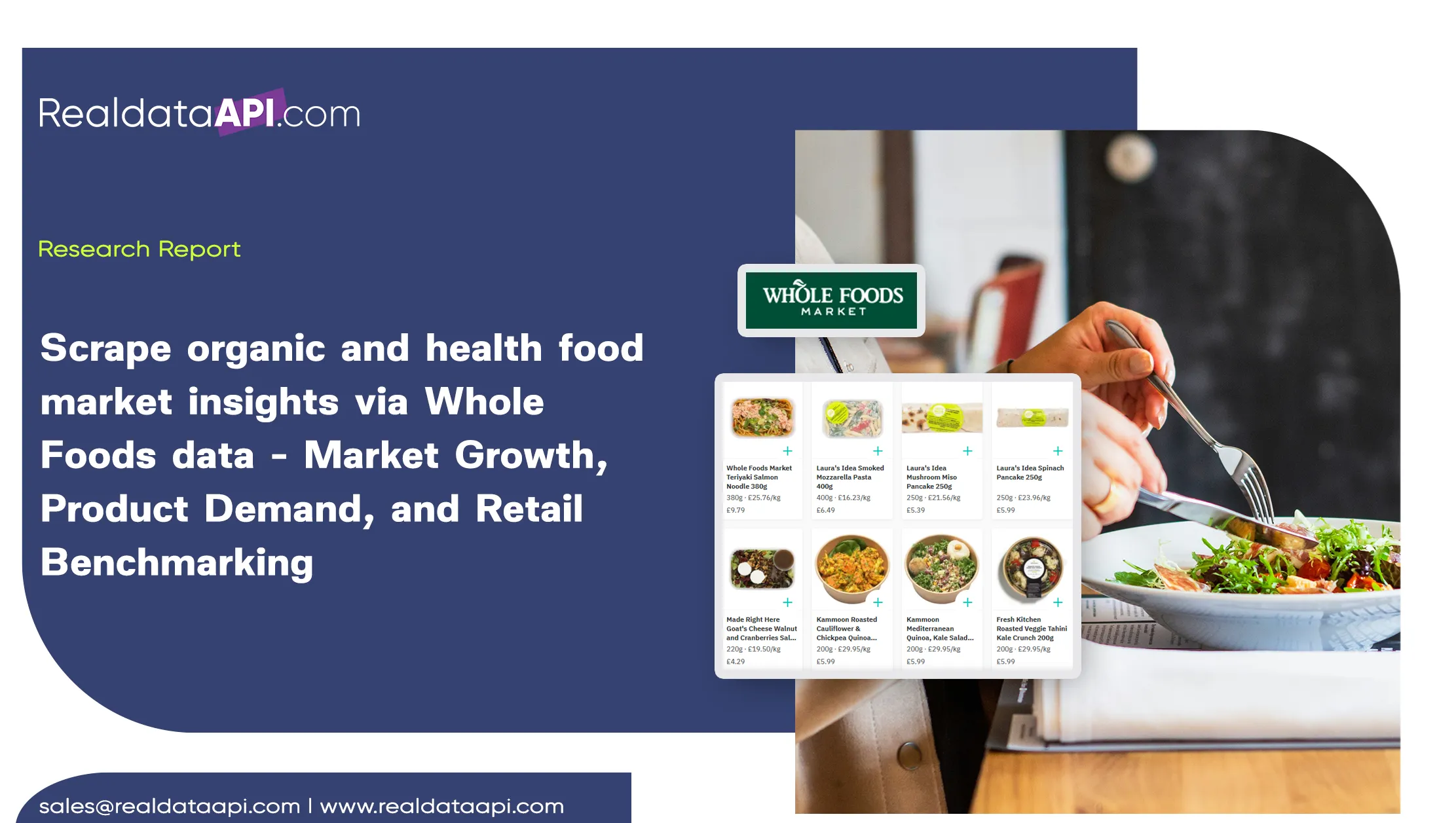 Scrape organic and health food market insights via Whole Foods data - Market Growth, Product Demand, and Retail Benchmarking 