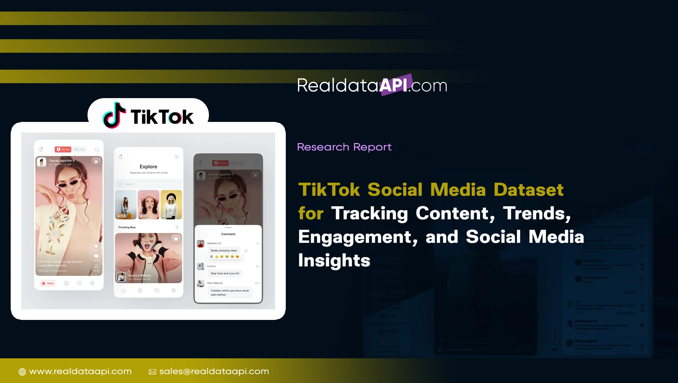 TikTok Social Media Dataset for Tracking Content, Trends, Engagement, and Social Media Insights