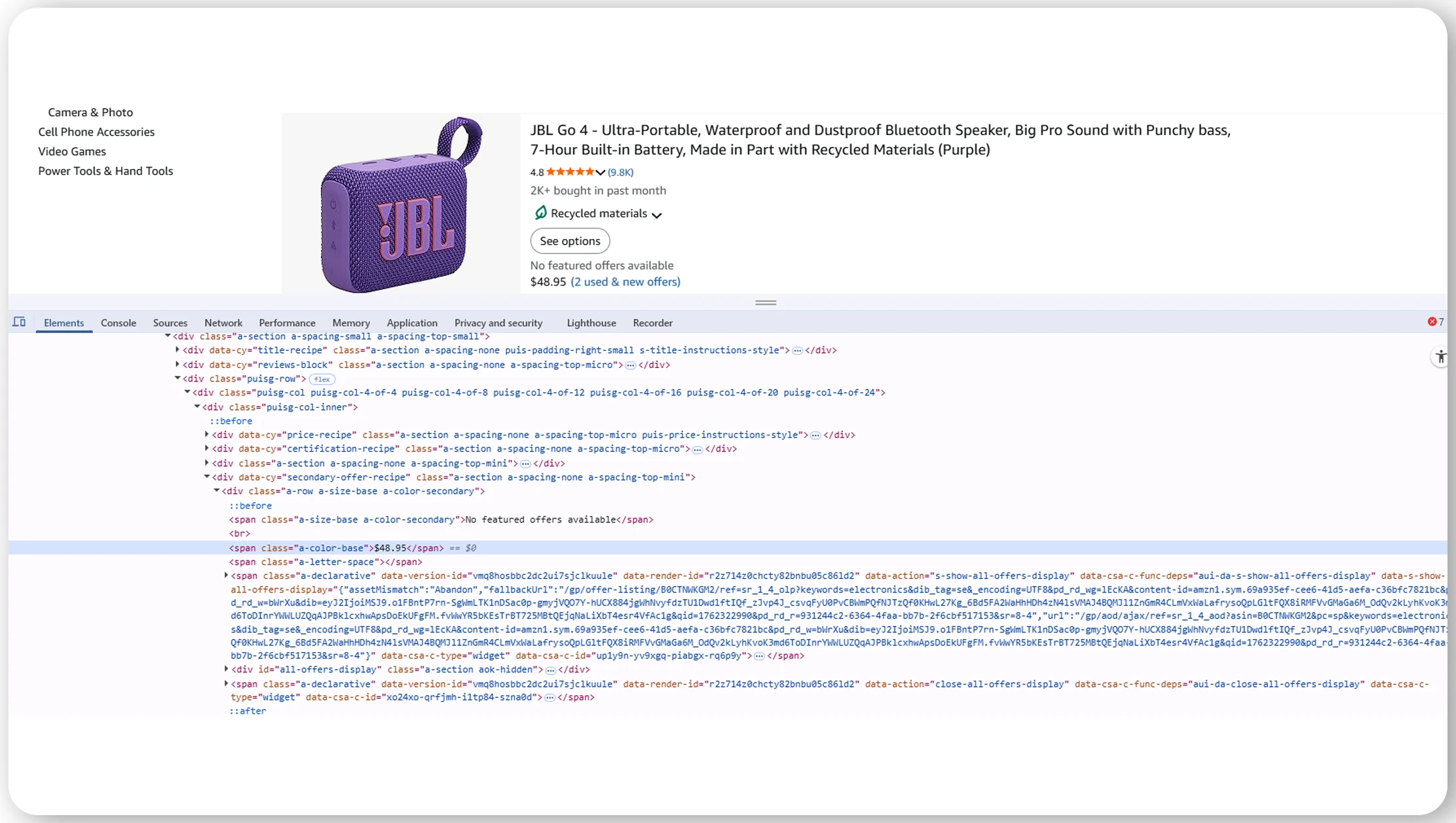 Lightweight HTML Parsing and Data Analysis