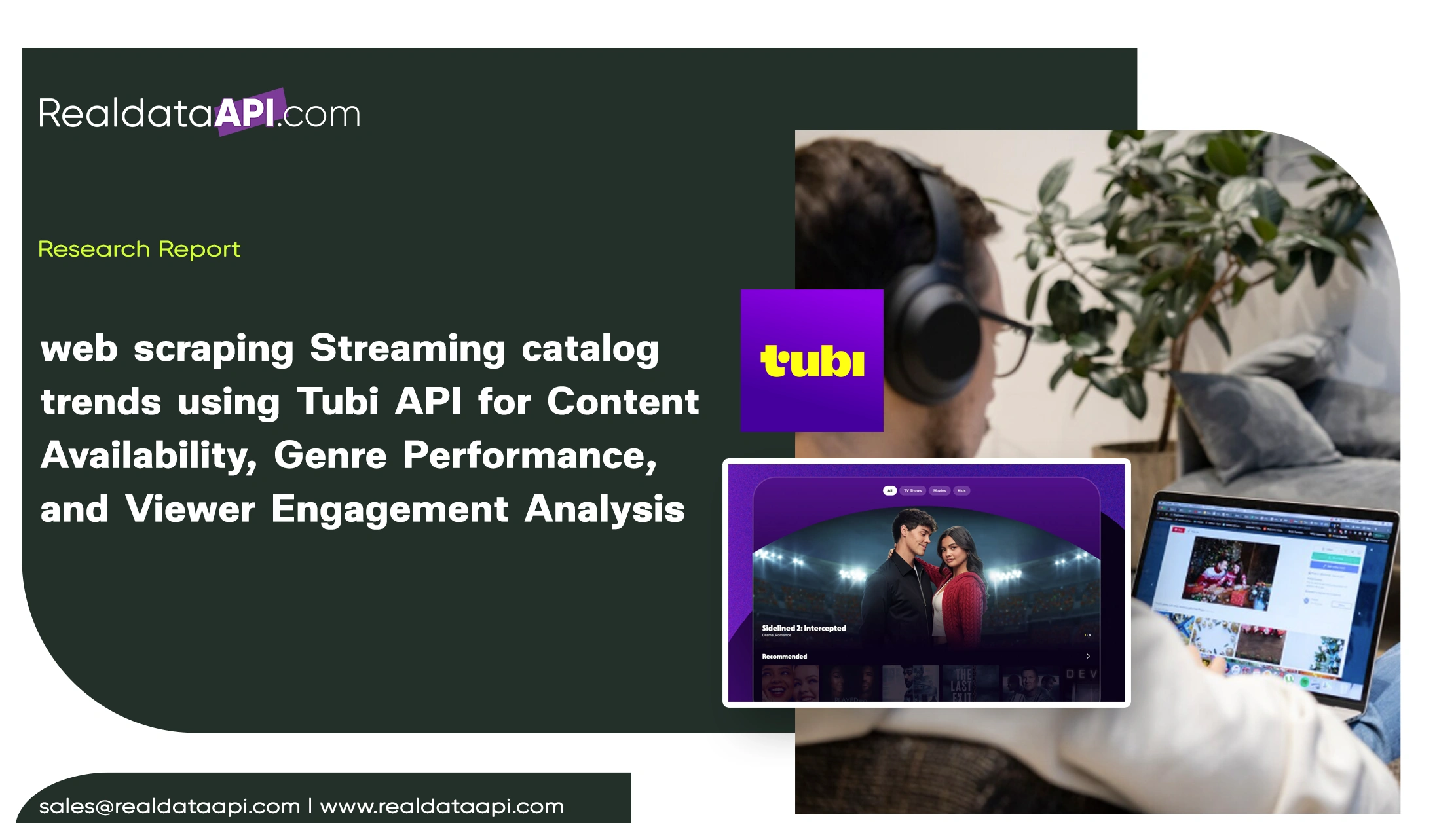 web scraping Streaming catalog trends using Tubi API for Content Availability, Genre Performance, and Viewer Engagement Analysis